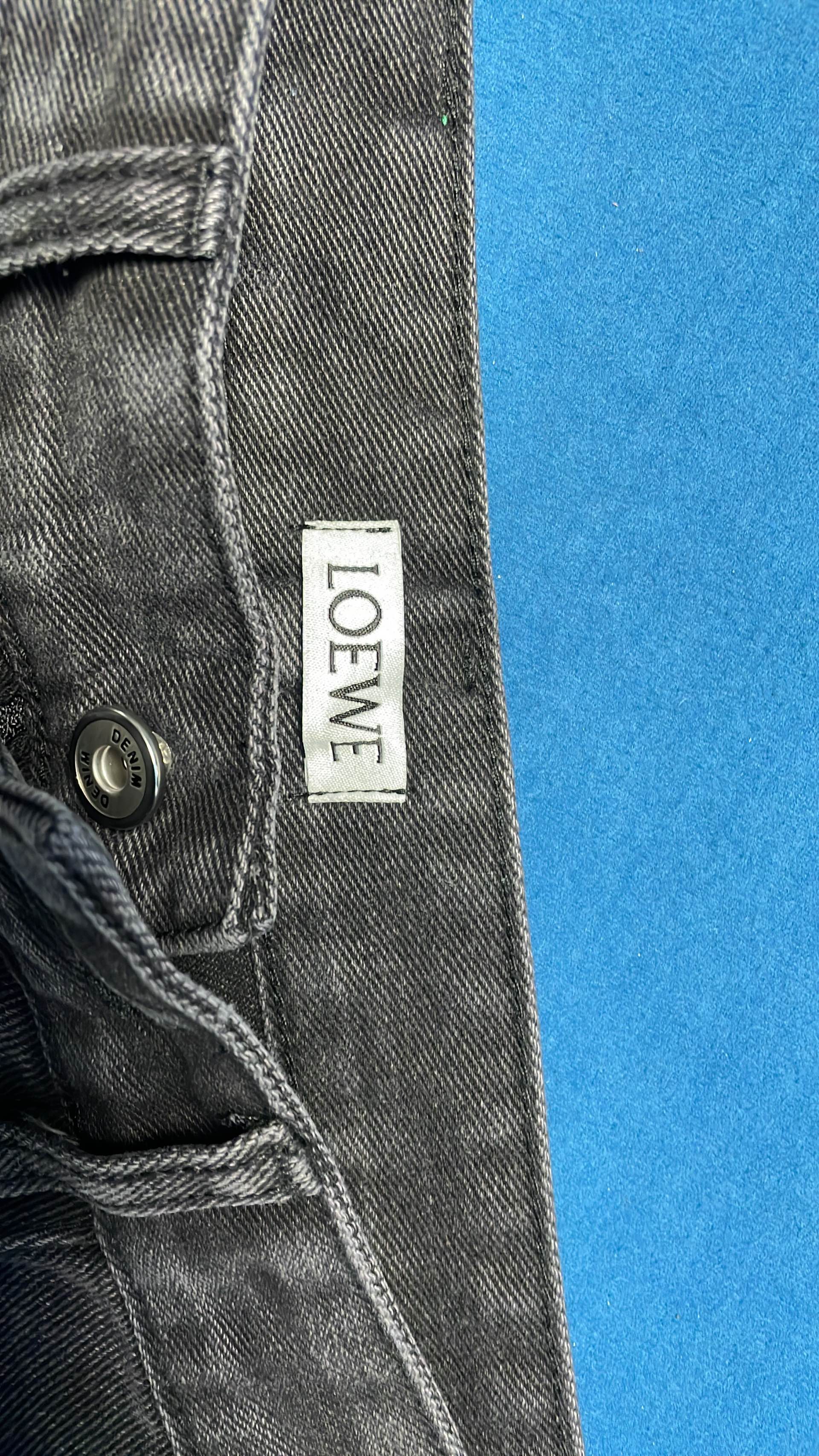 Loewe Anagram Embroidered Denim Pants