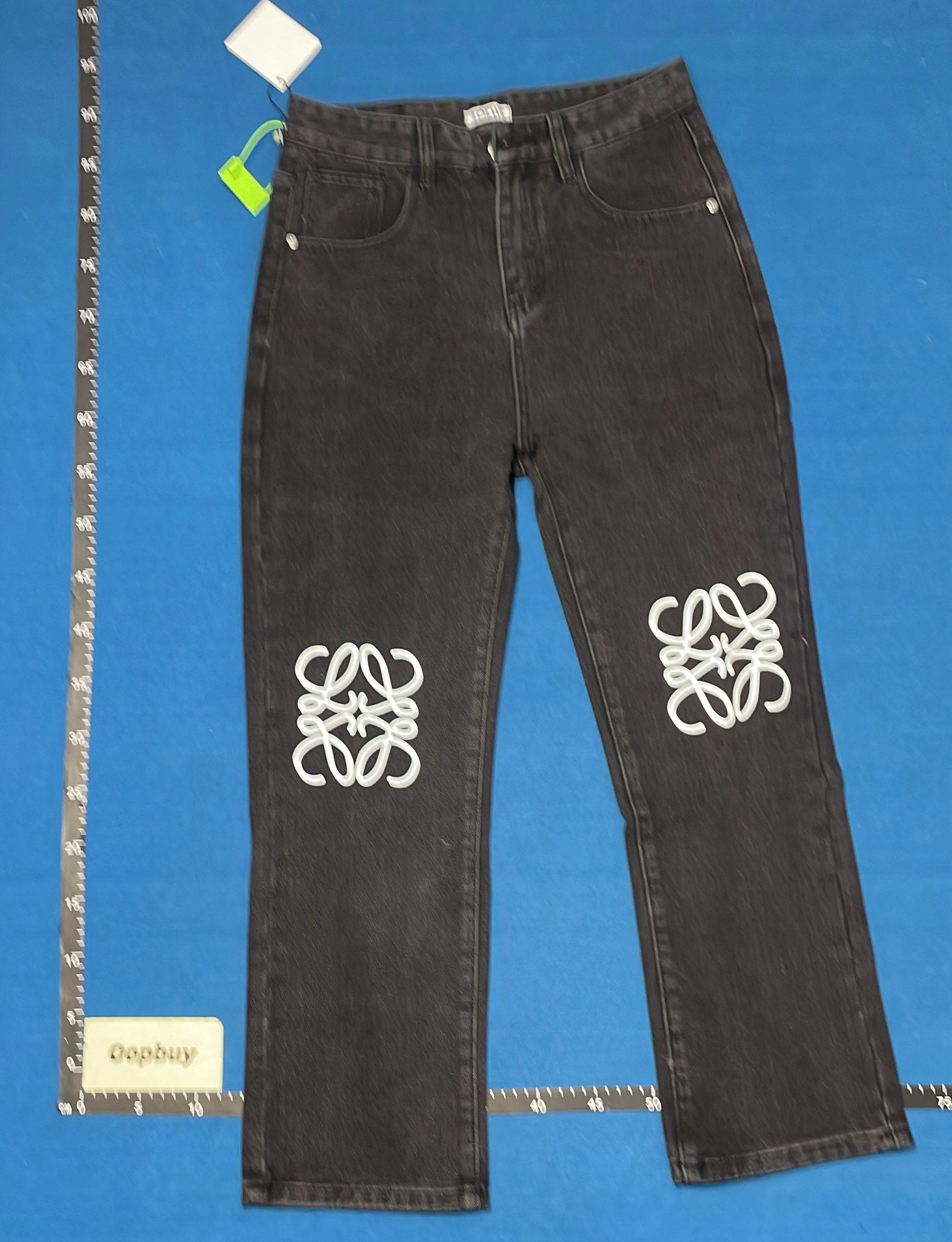 Loewe Anagram Embroidered Denim Pants