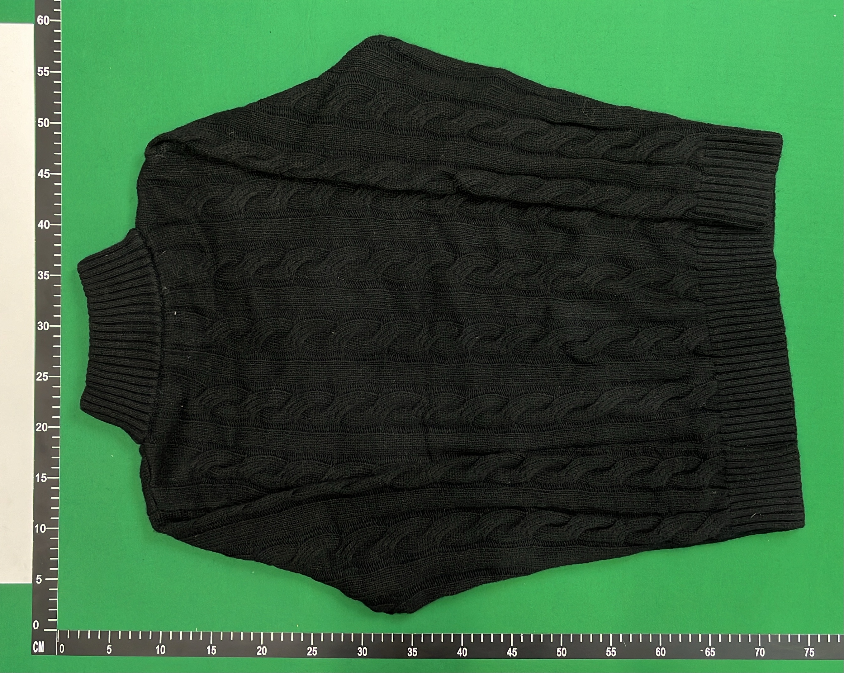 Men's Brown Cable Knit Sweater Vest