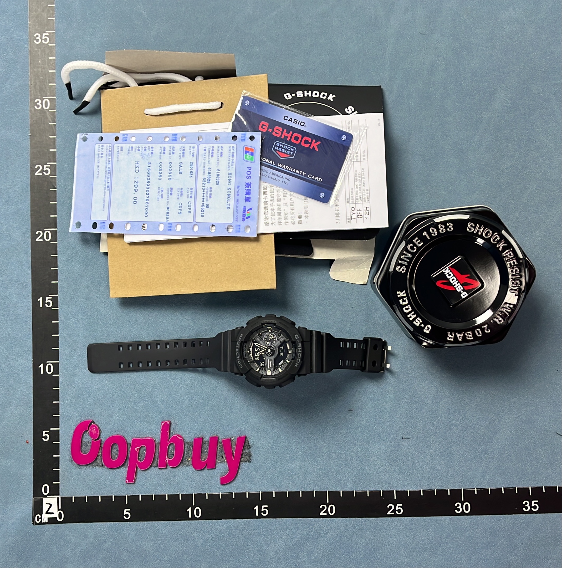 Casio G-Shock Blue and Orange Watch - Durable Sport Timepiece