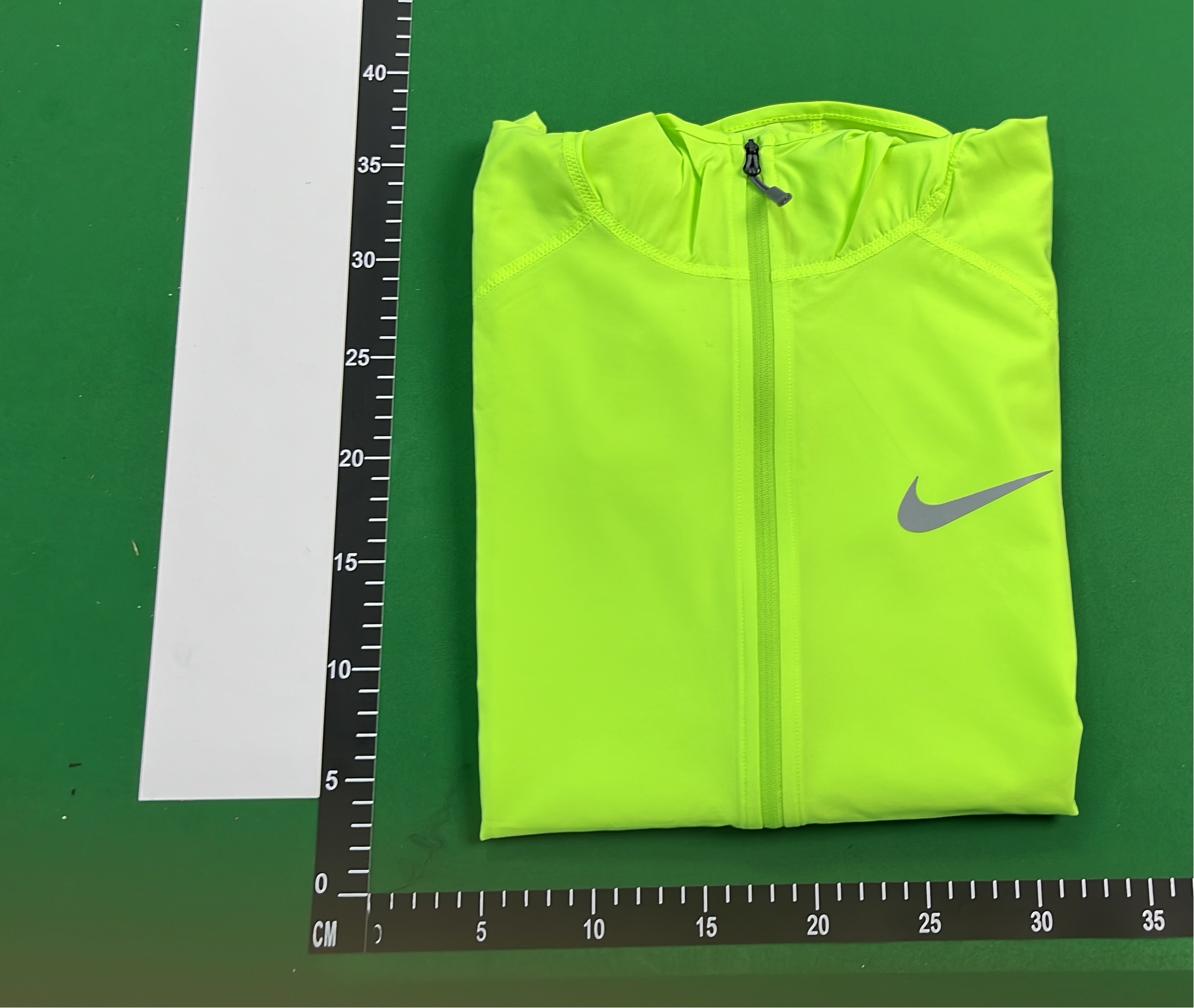 Nike Blue Hooded Running Jacket with Reflective Stripes