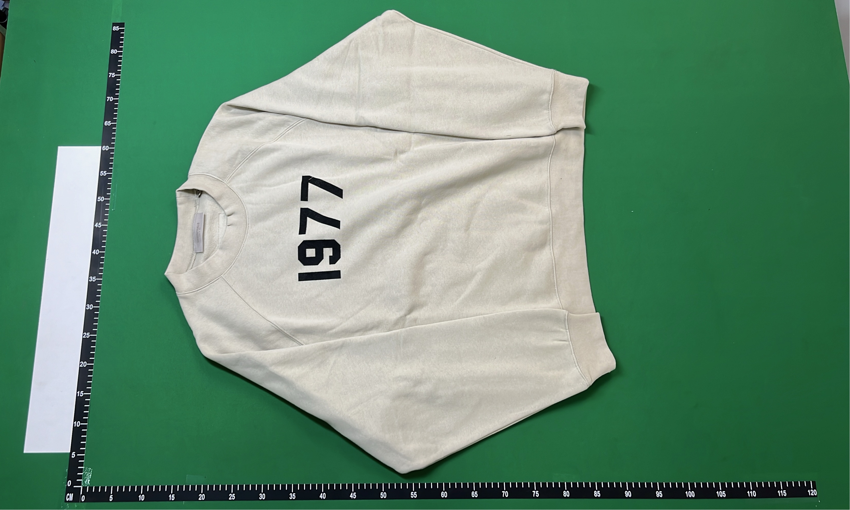1977 Grey Crewneck Sweatshirt - Minimalist Design