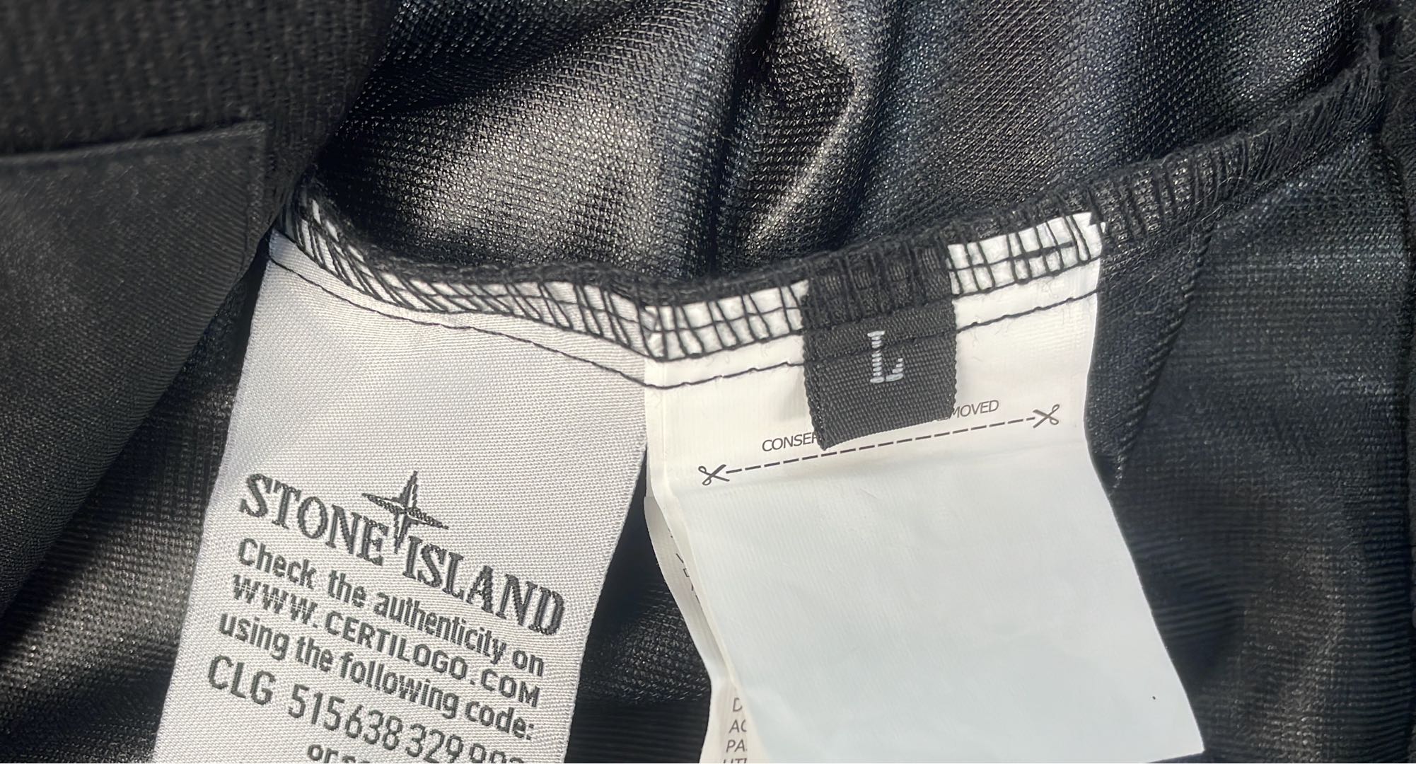 Stone Island Green Hooded Jacket with Logo Patches