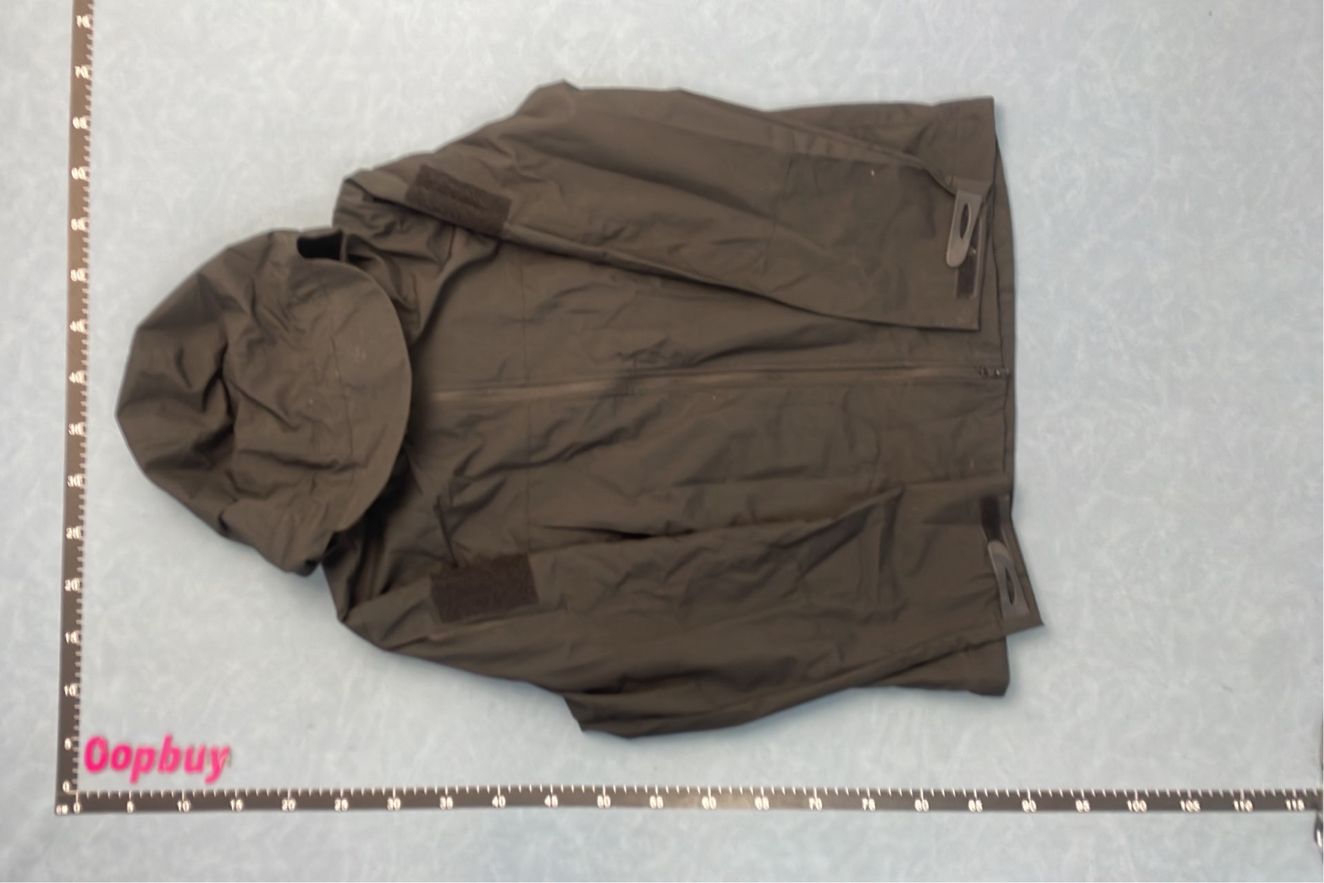 Stone Island Green Hooded Jacket with Logo Patches