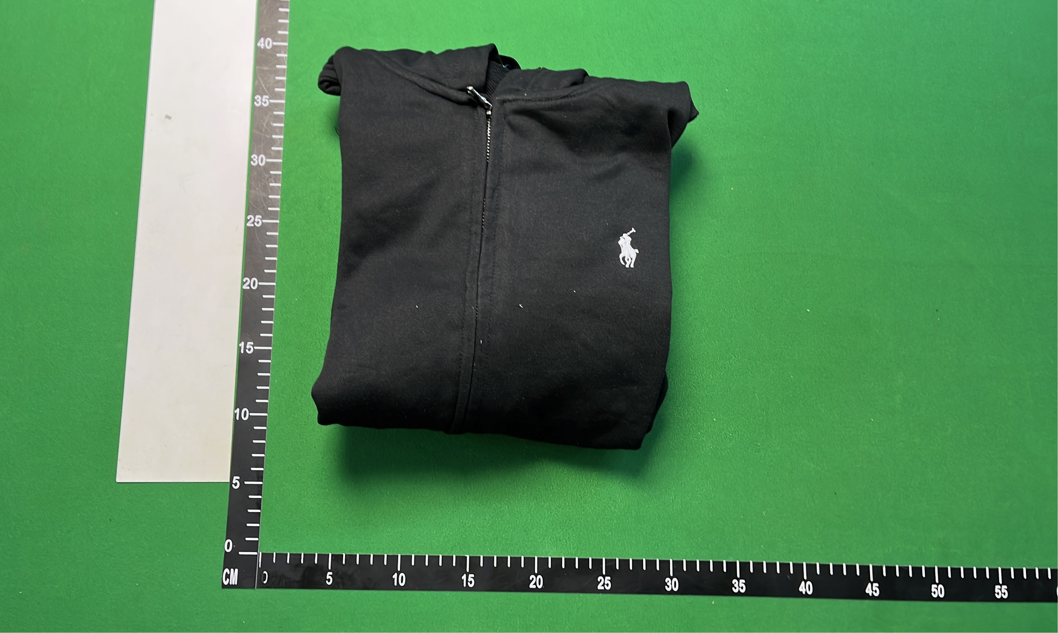 Men's Gray Zip-Up Hoodie with Polo Logo