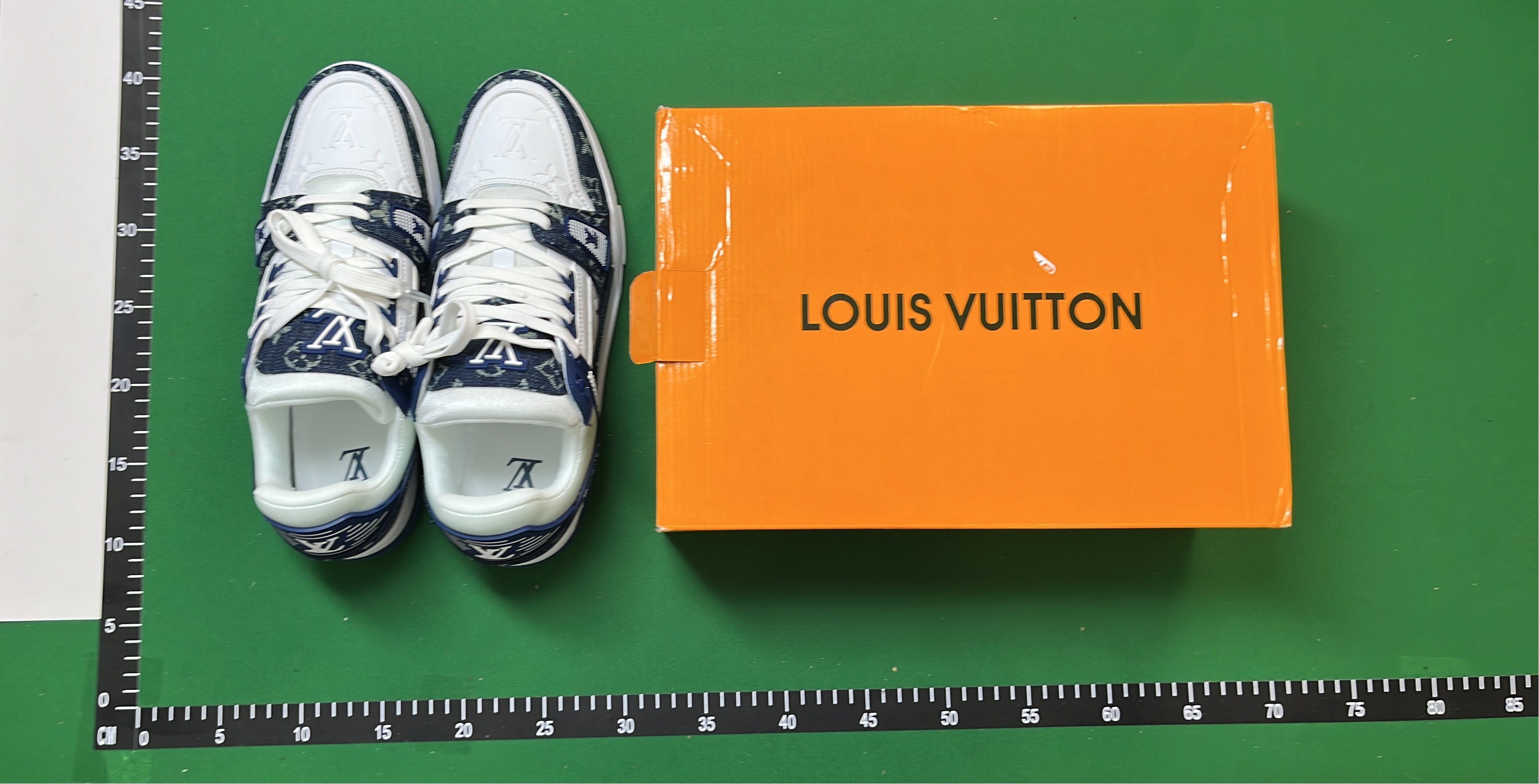 Louis Vuitton LV Trainer Sneakers White Black Monogram