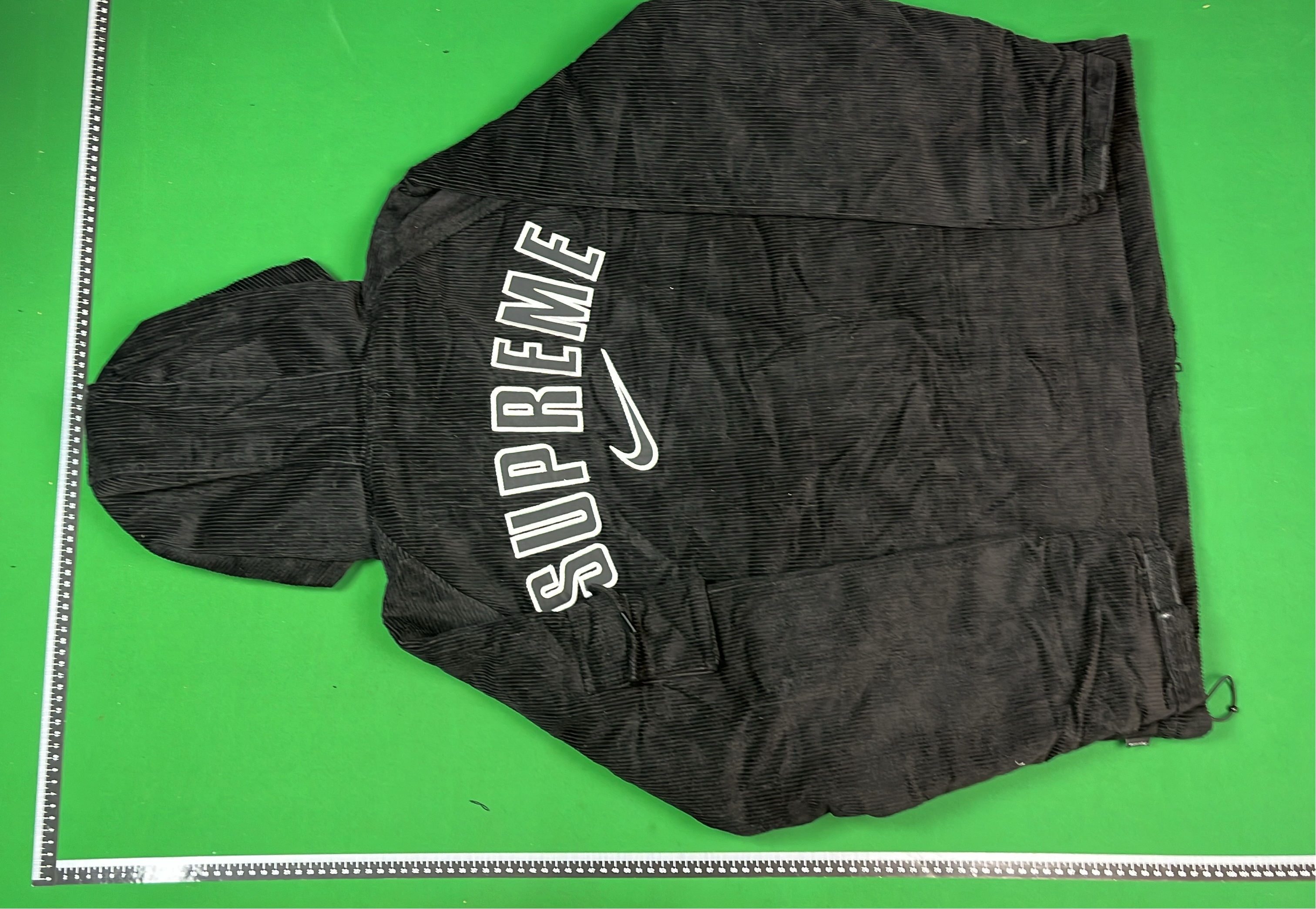 Supreme Nike Black Corduroy Hooded Jacket