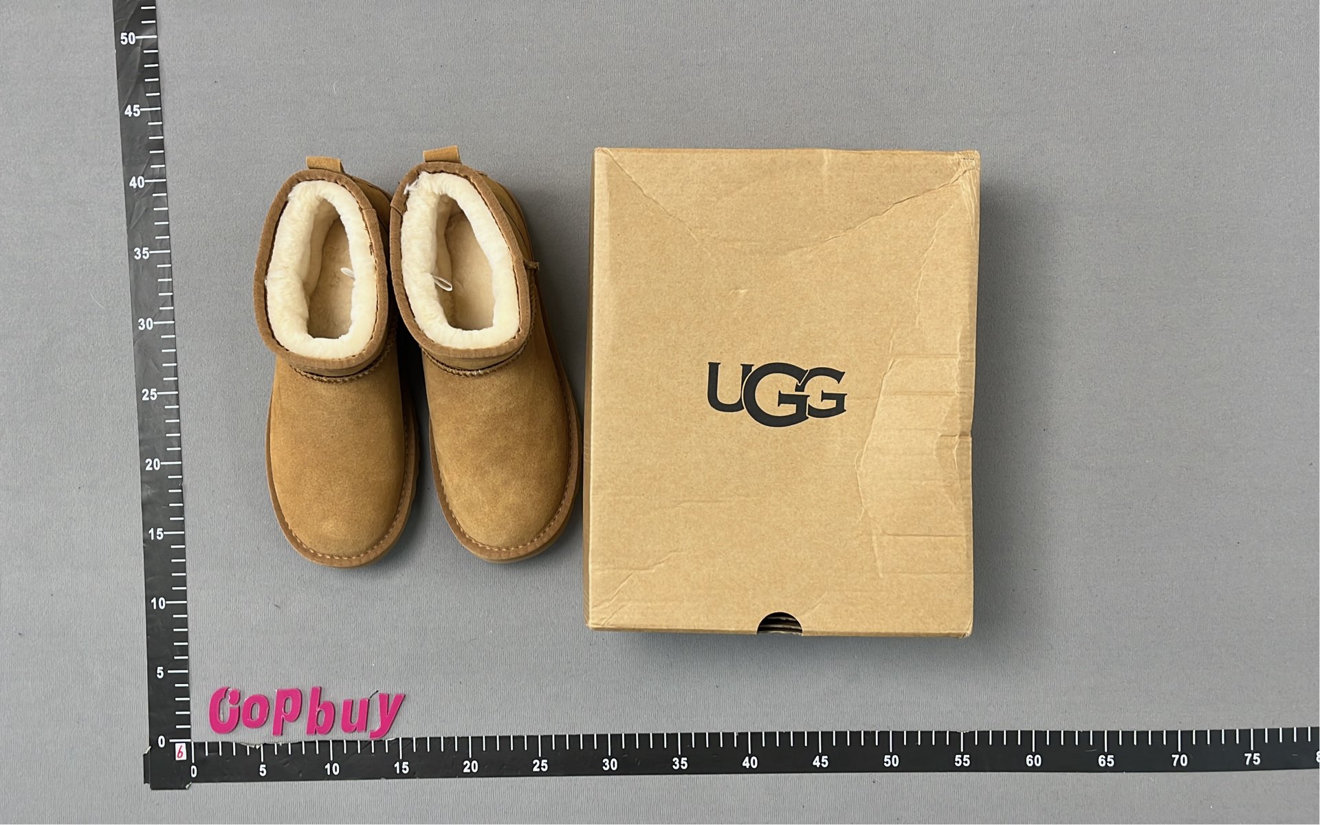 Classic Mini UGG Boots in Gray, Black, and Tan - Cozy Winter Footwear