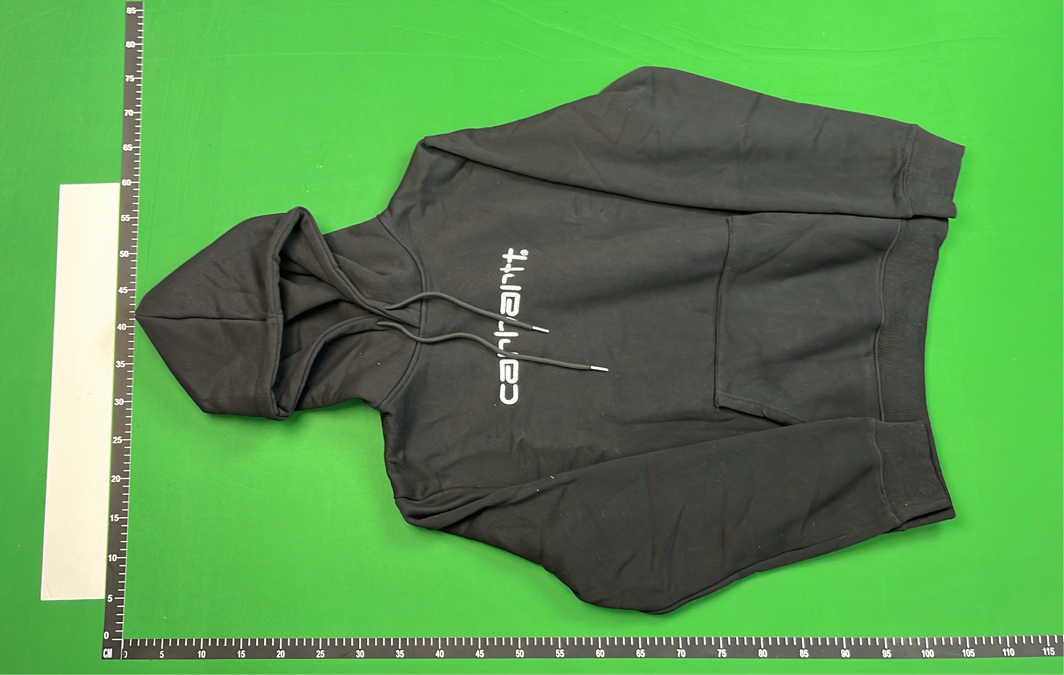 Carhartt Hoodie Sweatshirt - Gray Logo Pullover Hoodie