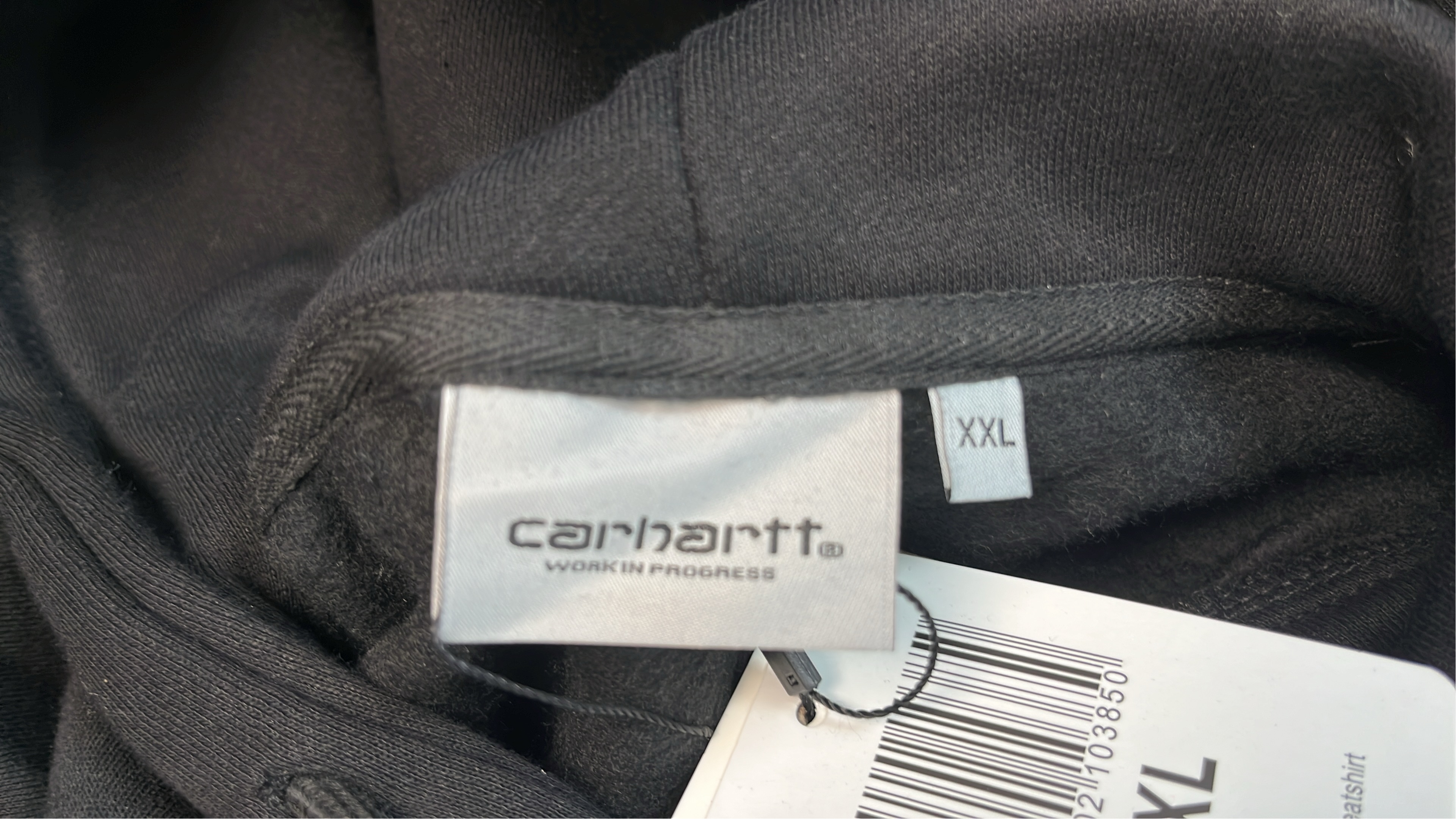 Carhartt Hoodie Sweatshirt - Gray Logo Pullover Hoodie