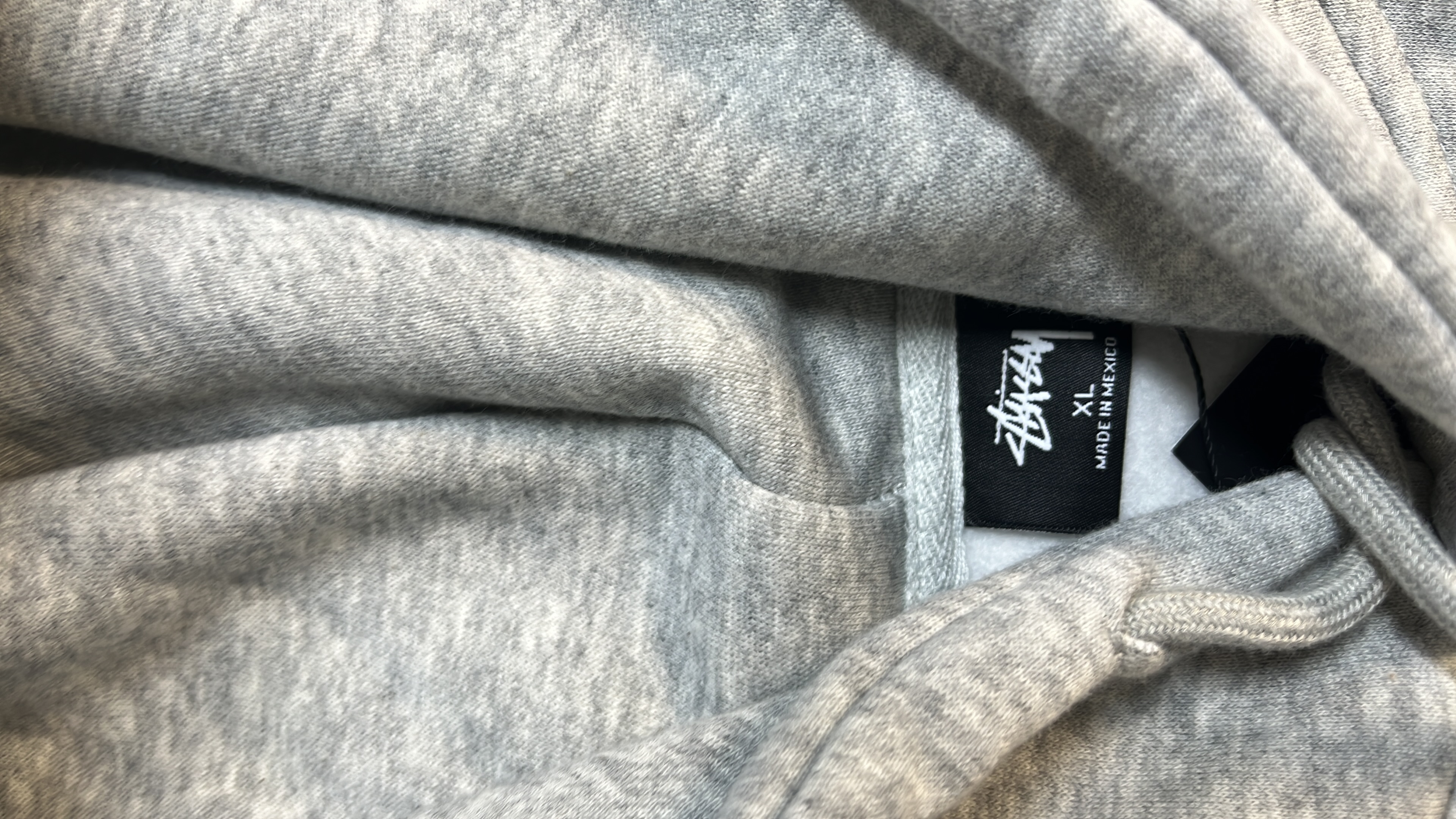 Stussy Black Hoodie with Gold Logo Embroidery