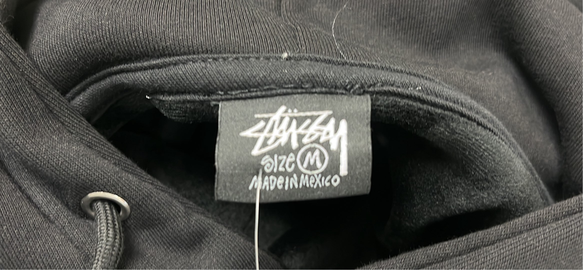 Stussy Black T-Shirt with 8-Ball Spider Graphic
