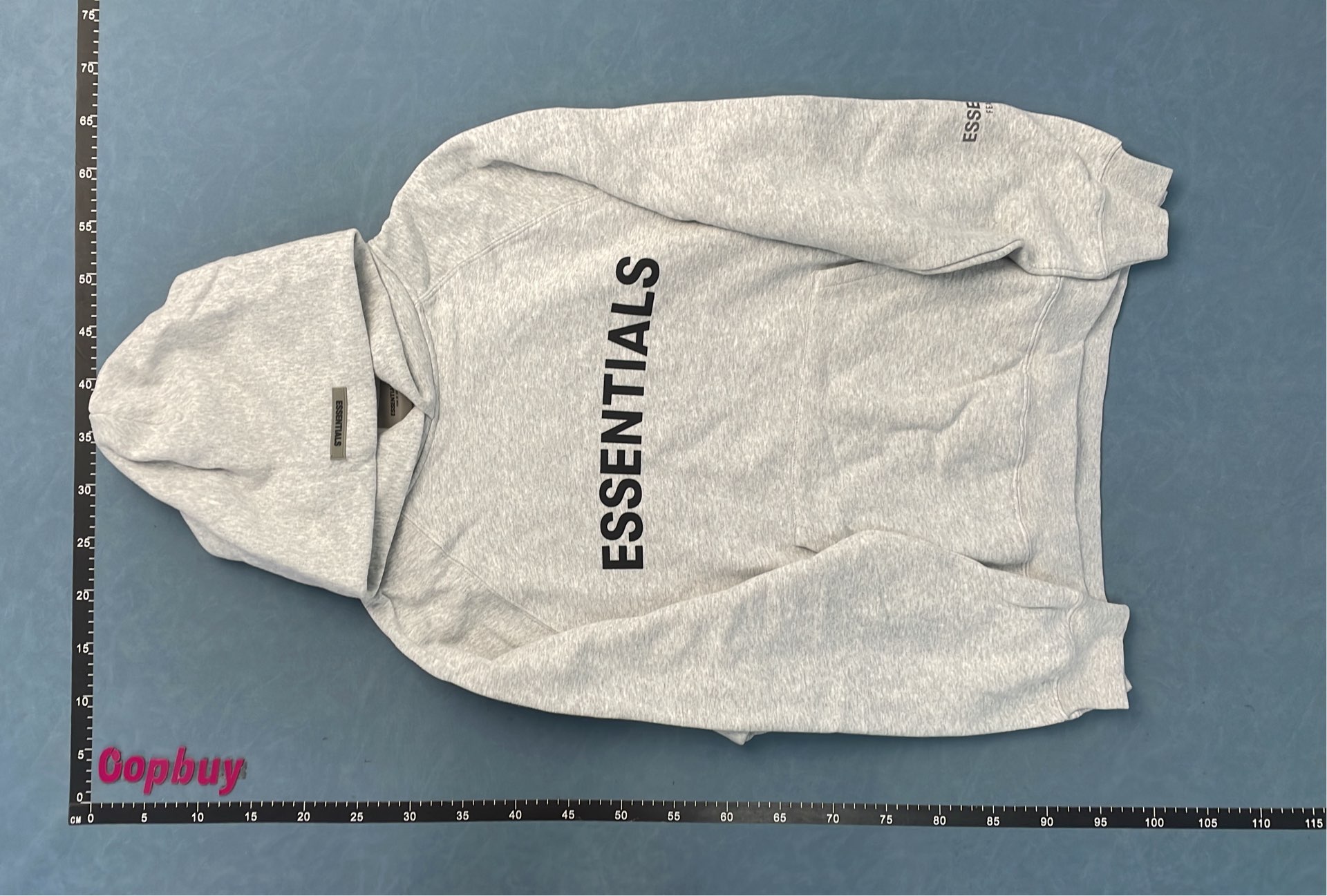 Essential Hoodie Sweatshirt Men's Oversized Gray Logo Pullover