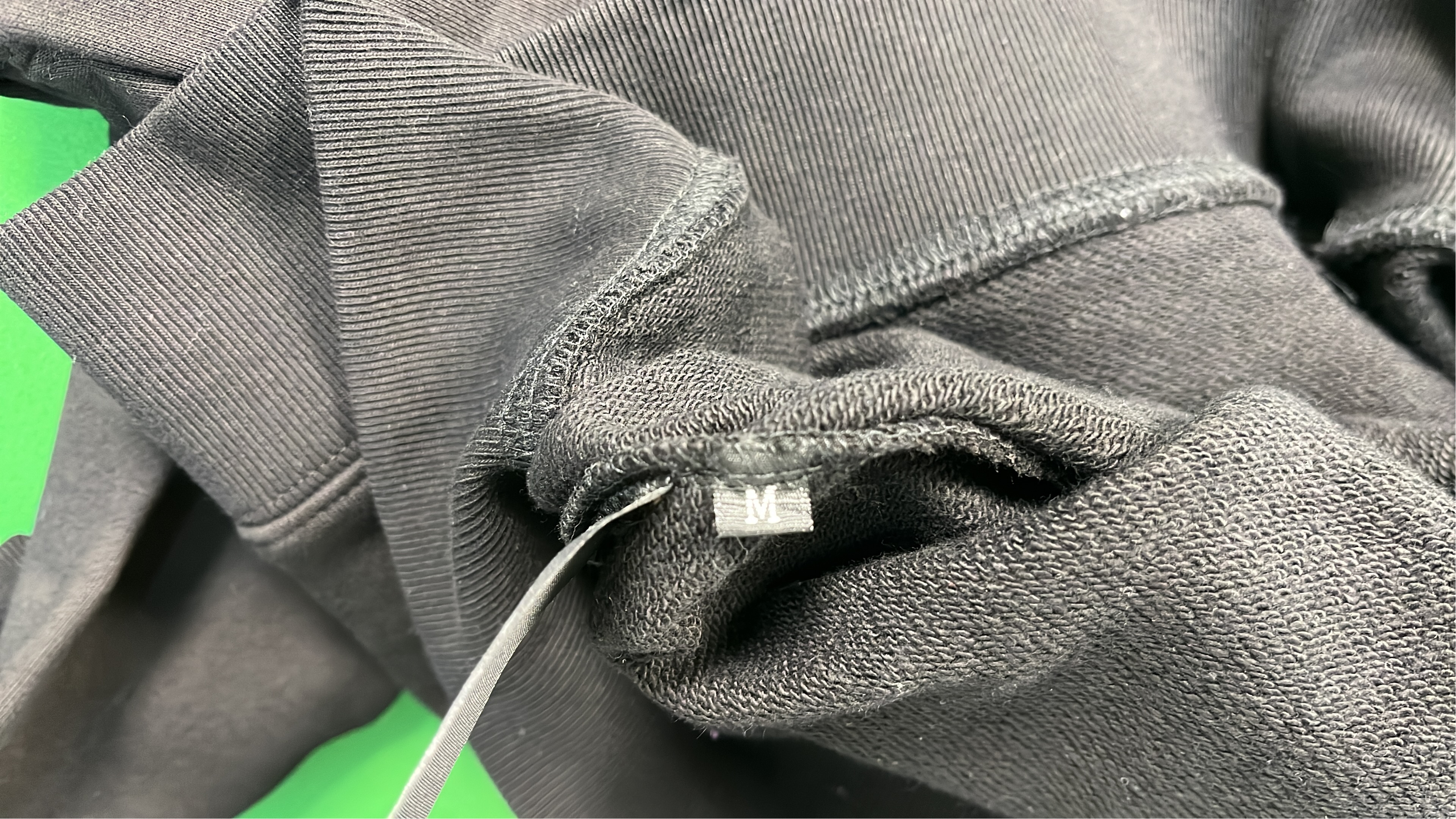 Prada Black Crewneck Sweatshirt with Logo Patch