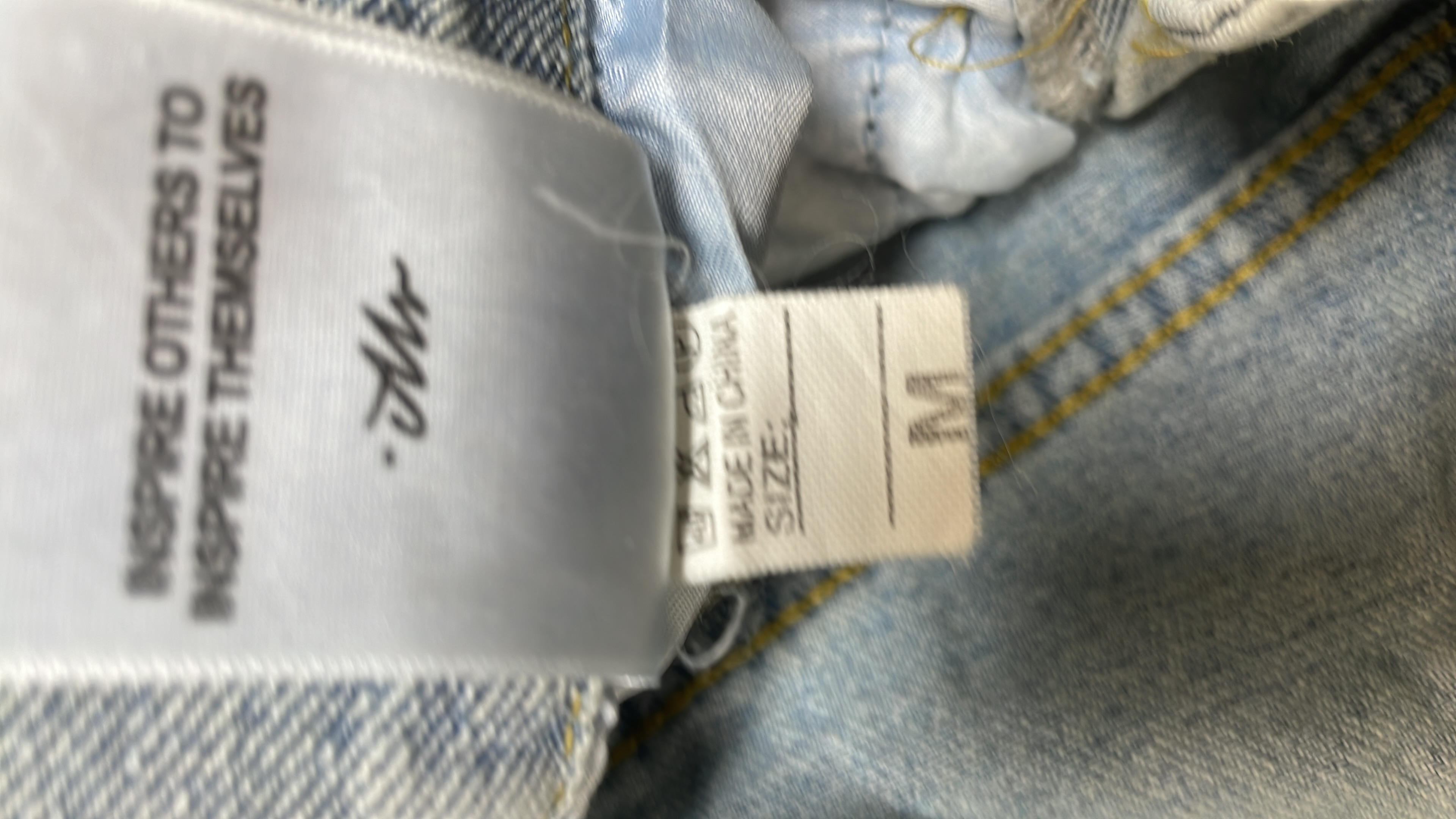 Black Denim Pants with Number 7 Patch