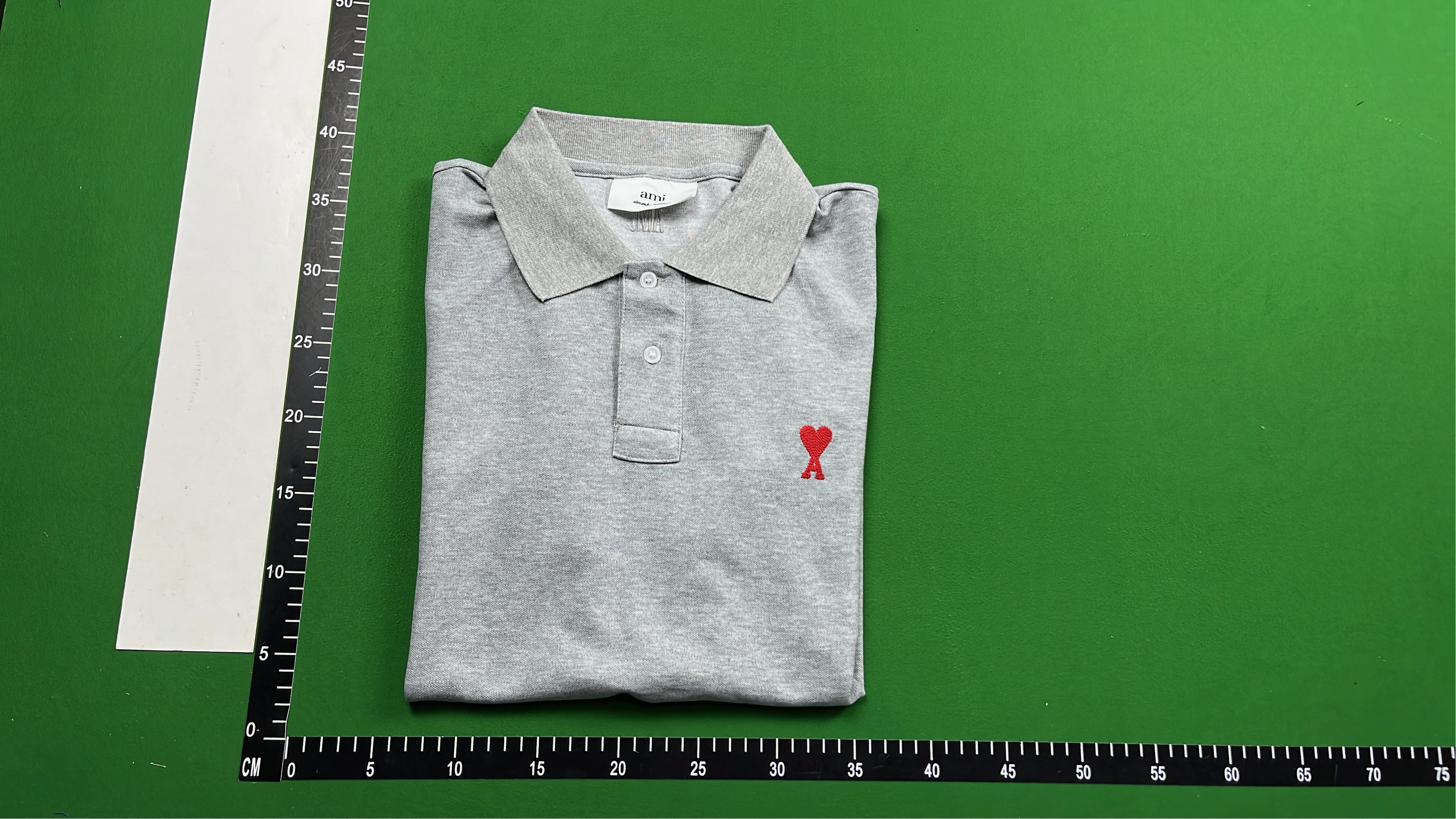 Pink Polo Shirt with Red Heart Logo