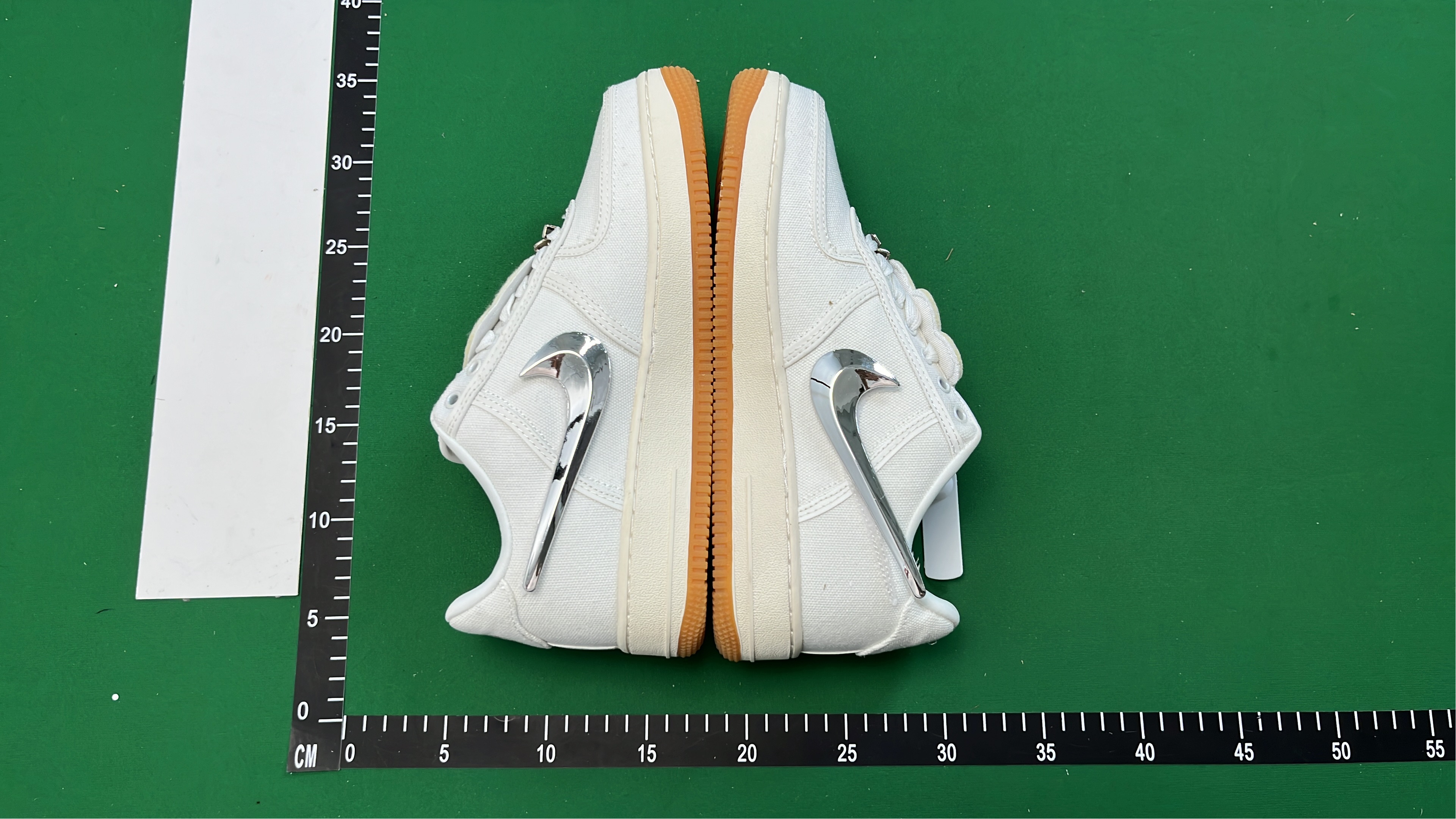 Nike Air Force 1 Low White with Metallic Swoosh
