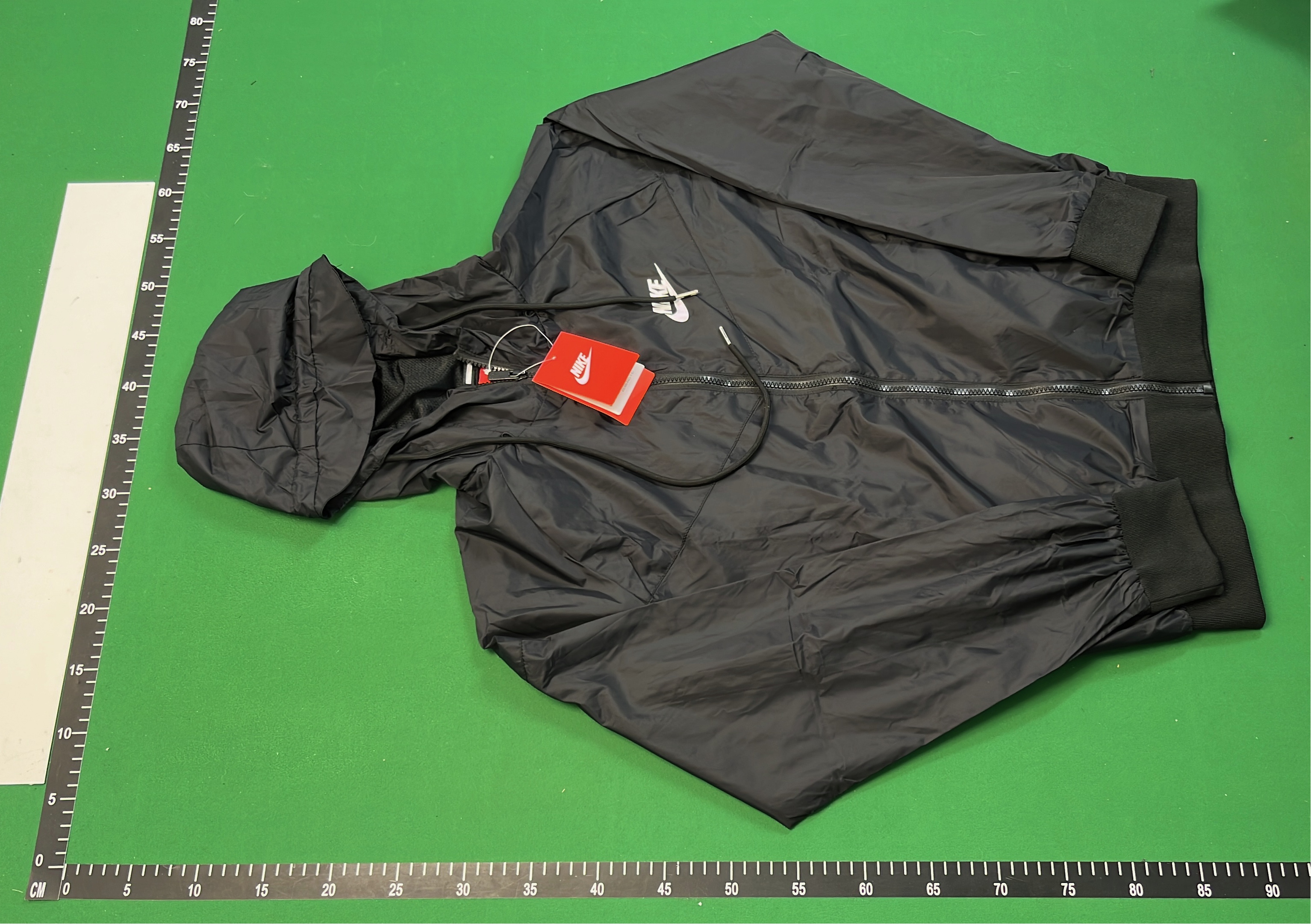 Nike Windbreaker Jacket Men's Black White Hooded Sport Coat