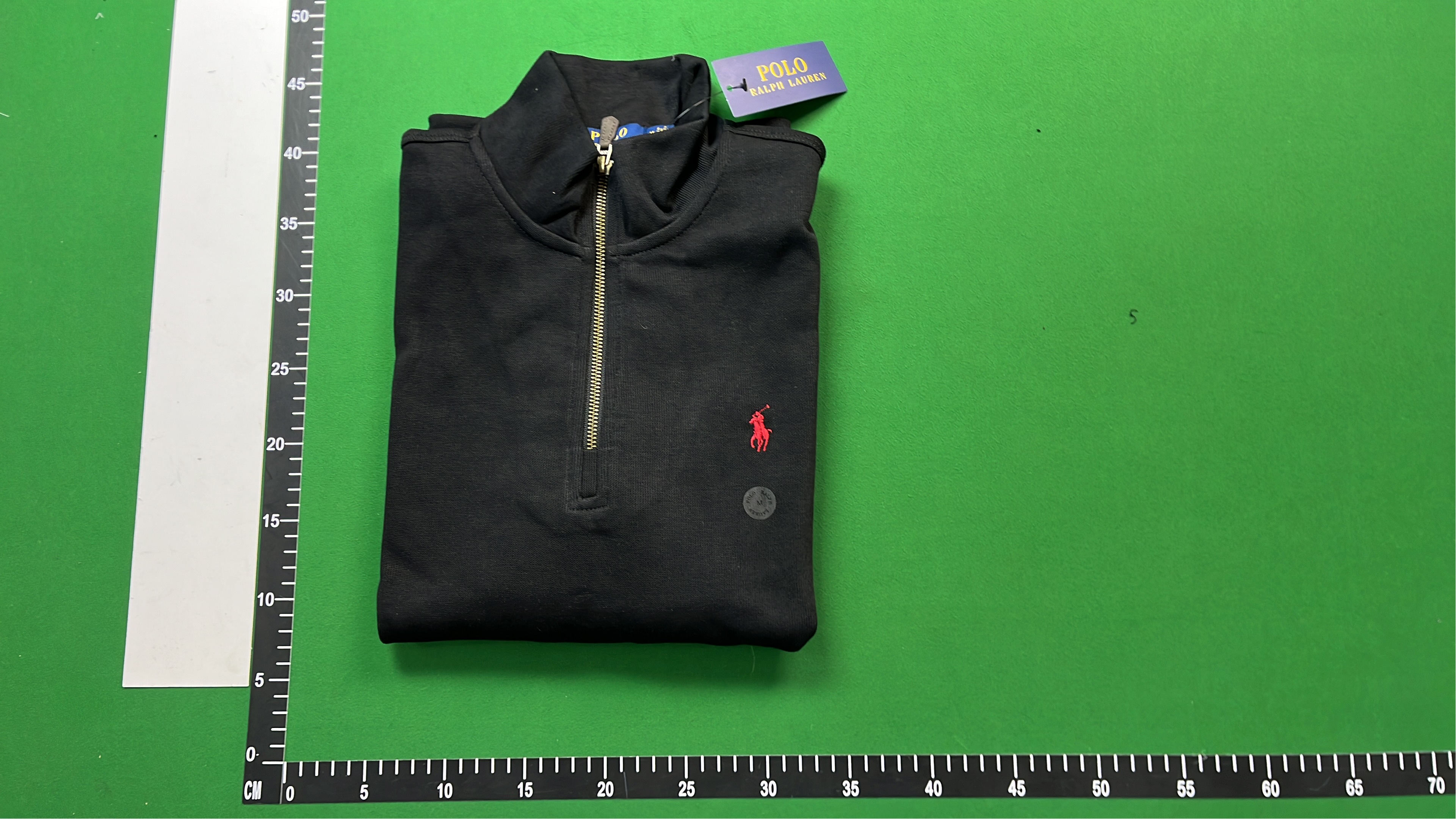 Men's Half-Zip Pullover Sweater in Dark Green