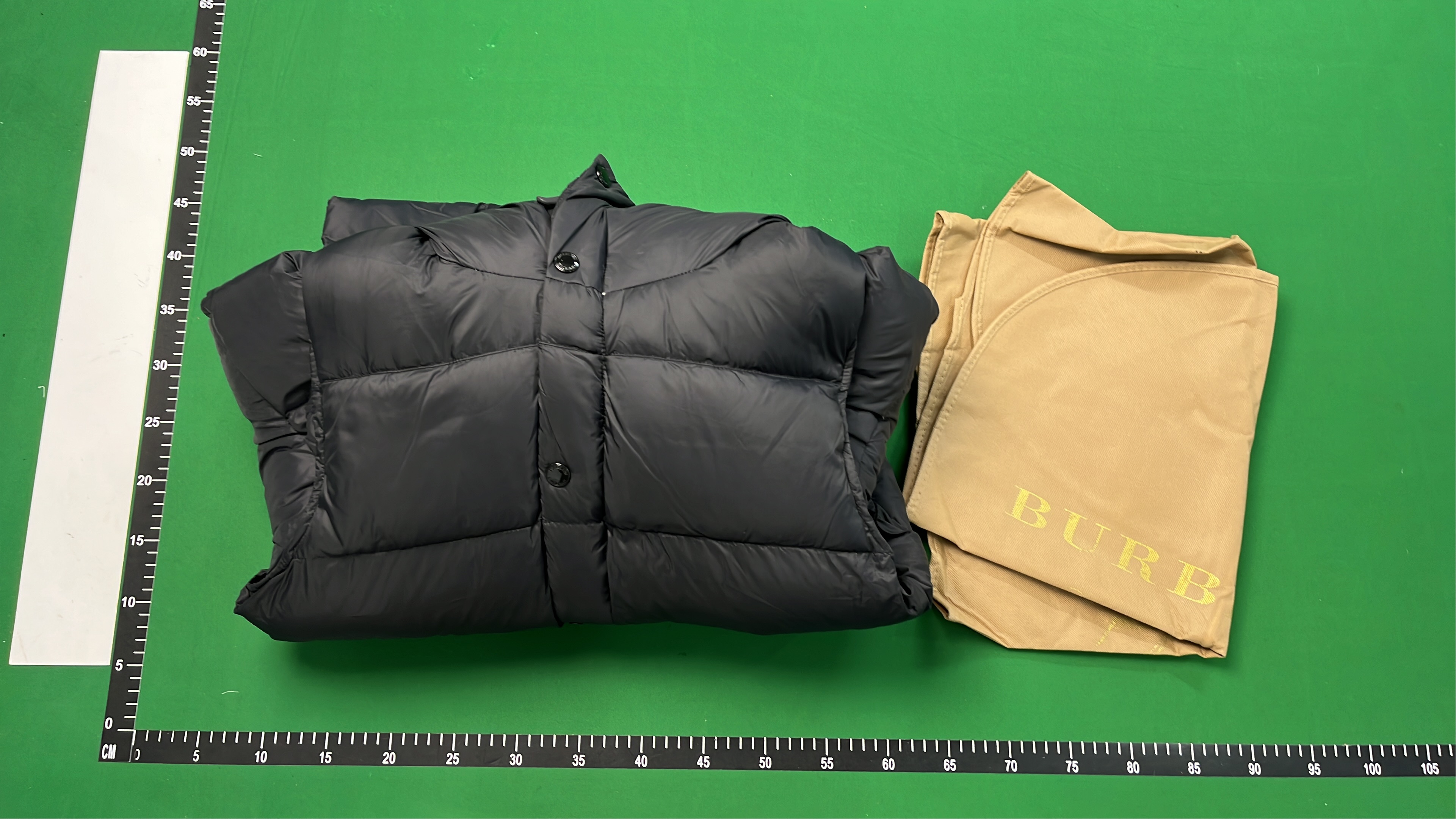 Burberry Black Puffer Jacket with Hood and Check Lining