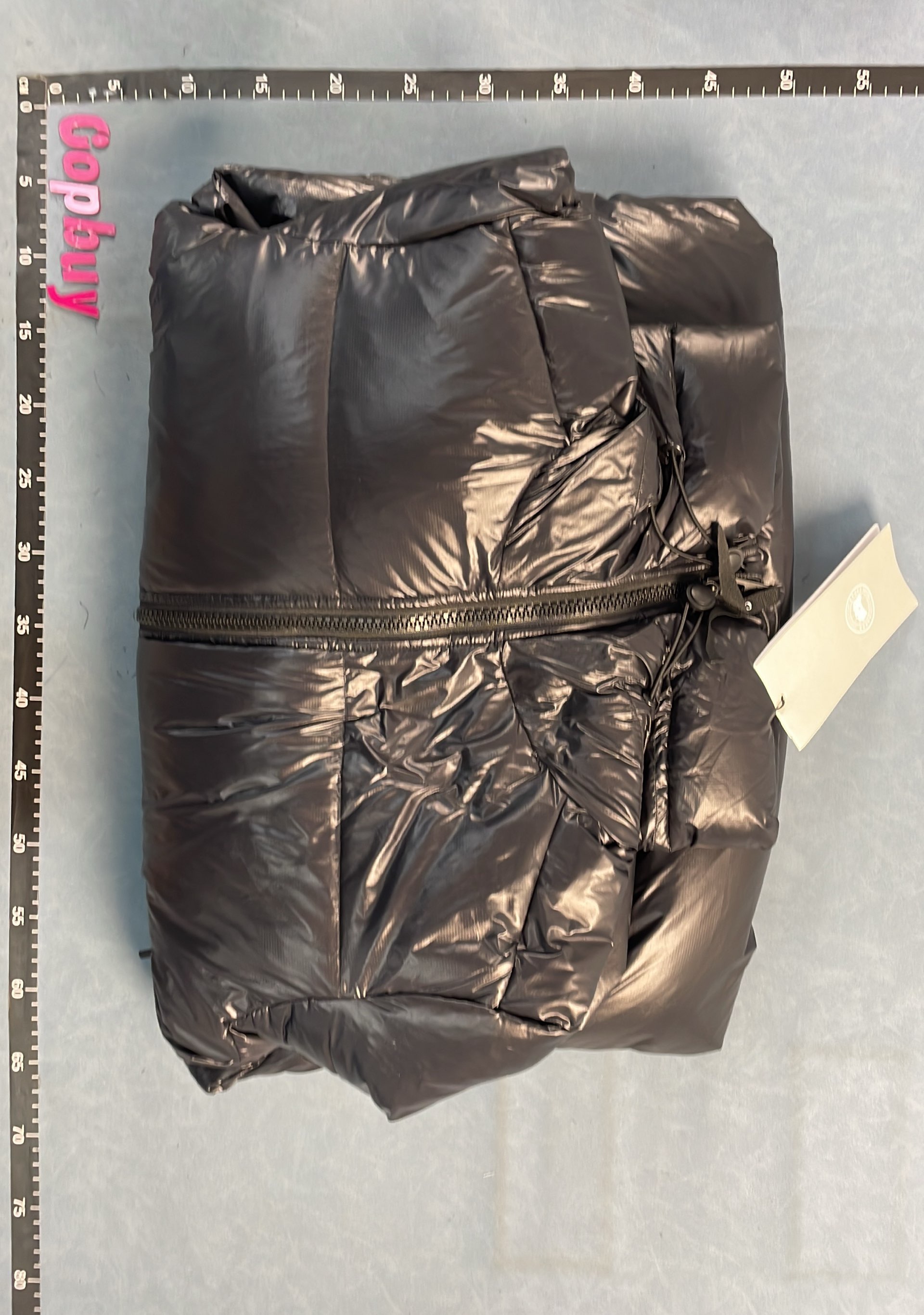 Canada Goose Black Down Jacket with Hood and Arctic Program Logo
