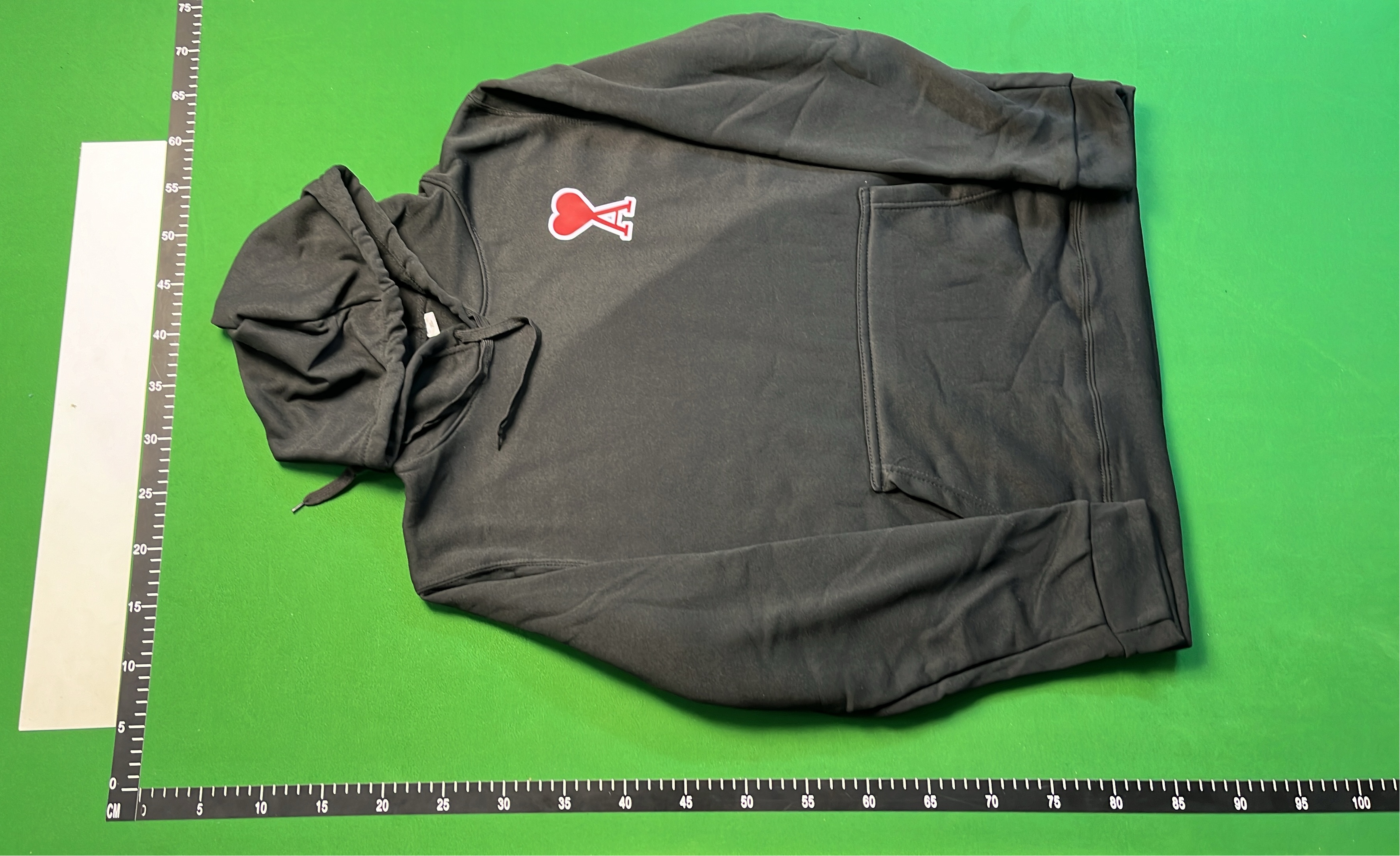 Black Heart A Logo Hoodie - Streetwear Fashion
