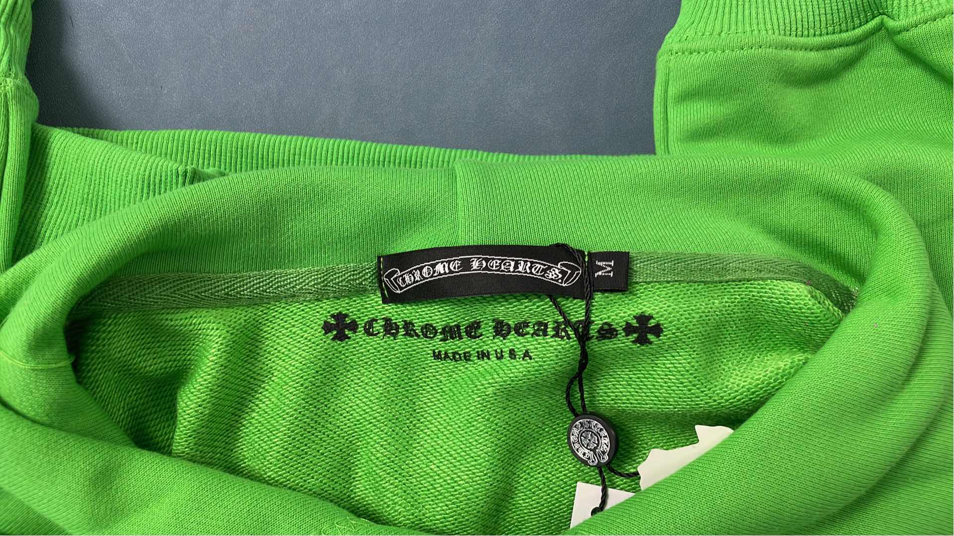 SCX Records Green Hoodie with Cartoon Patches