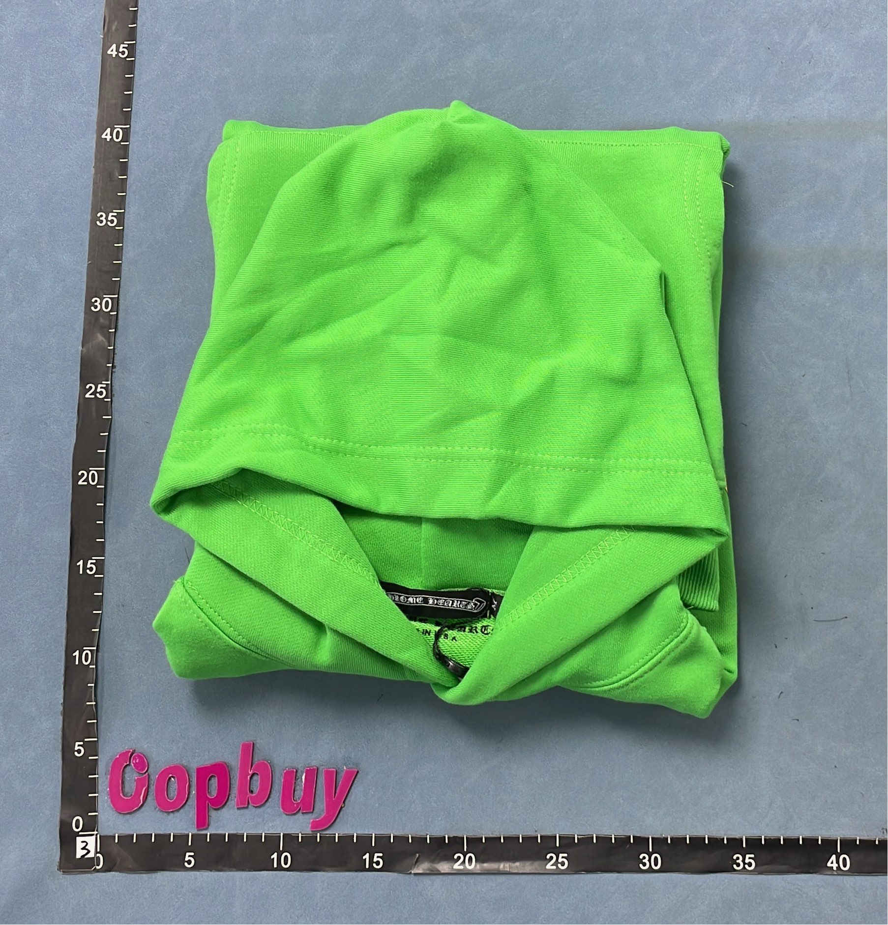 SCX Records Green Hoodie with Cartoon Patches
