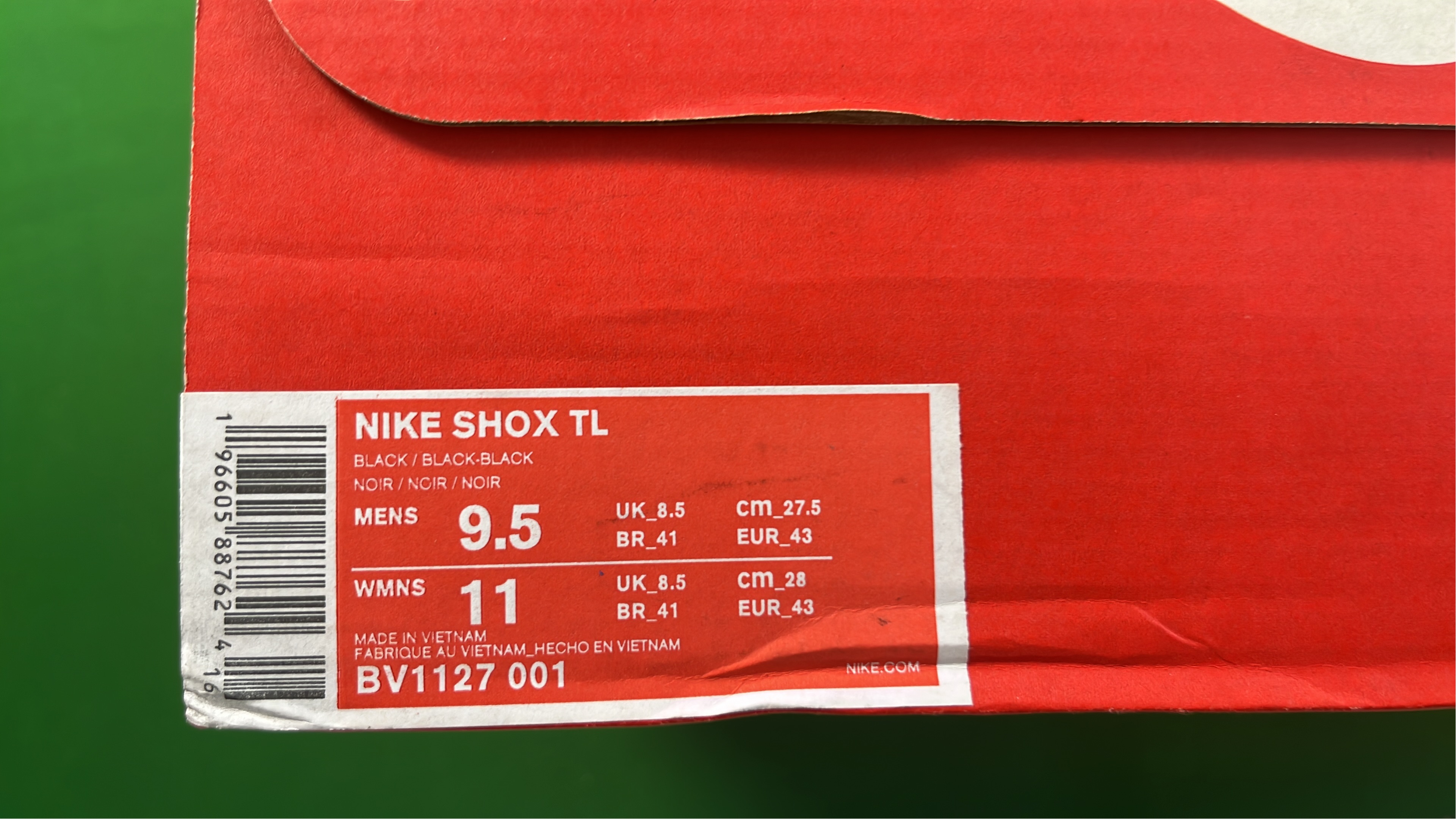 Nike Shox R4 Men's Running Shoes Black Red