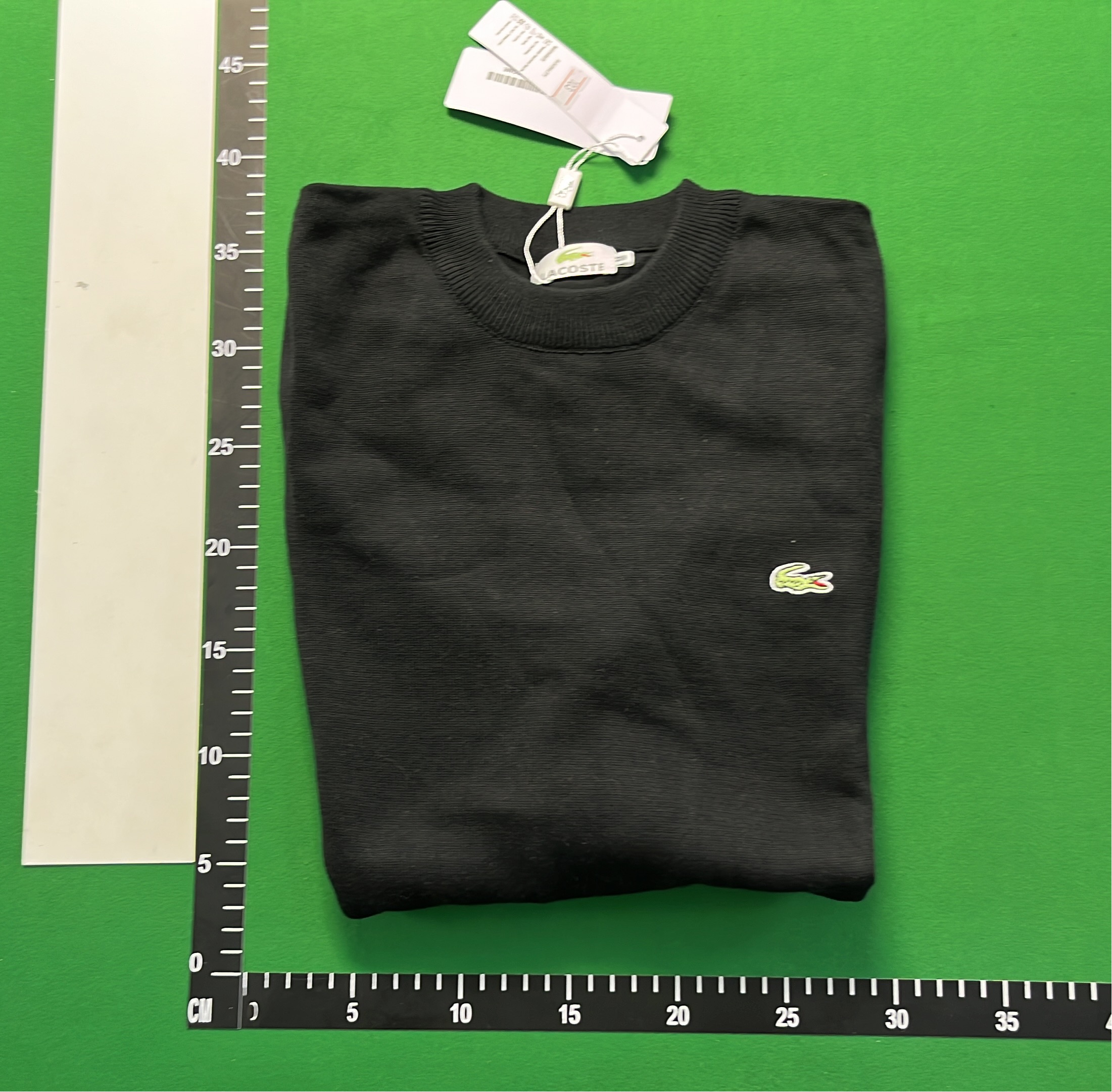 White Crewneck Sweater with Embroidered Logo