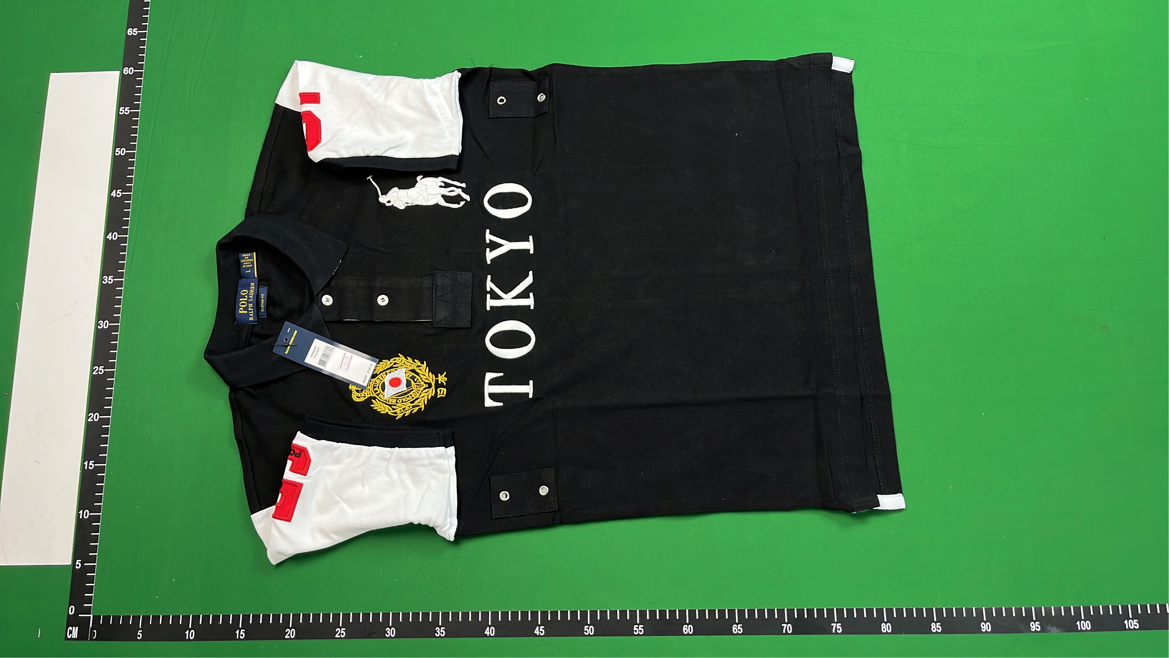 Chicago Polo Shirt Black with Big Pony Logo