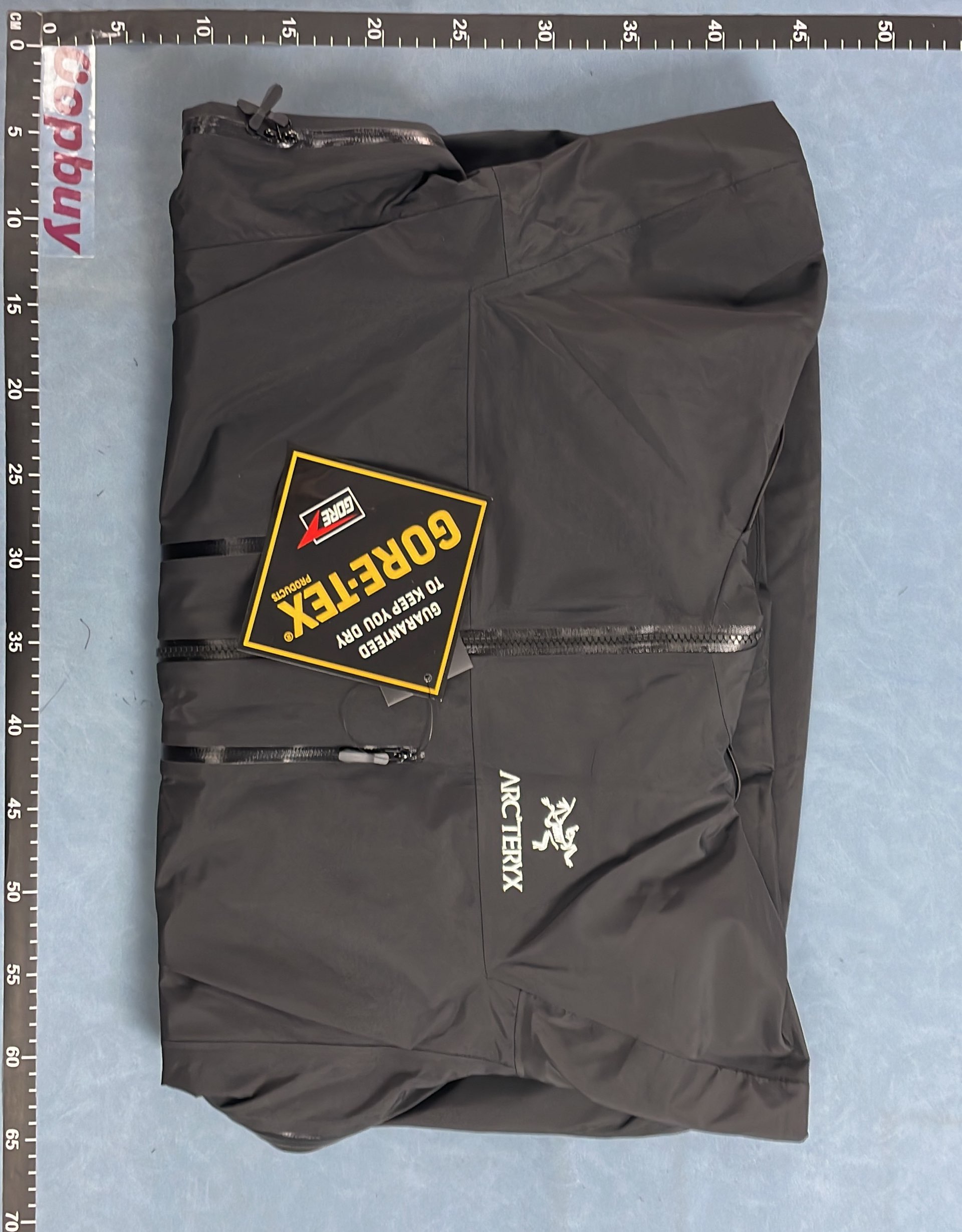 Men's Waterproof Hiking Jacket with Hood and Zippered Pockets