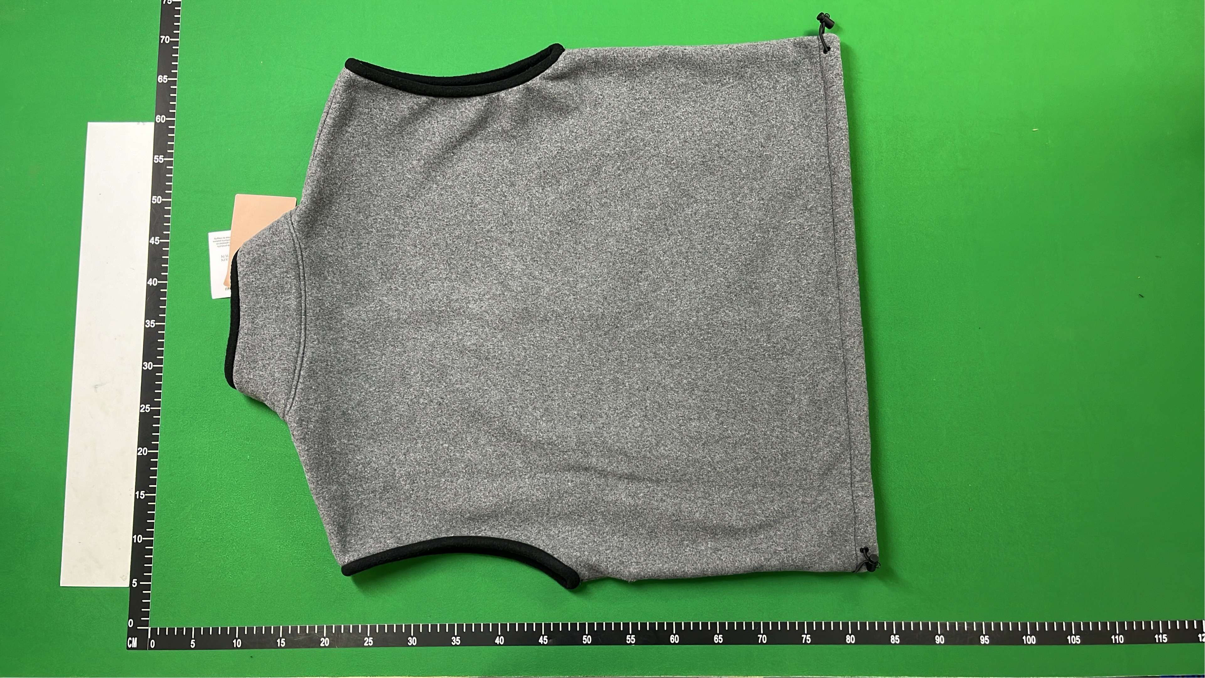 Miu Miu Gray Fleece Vest with Zipper and Logo