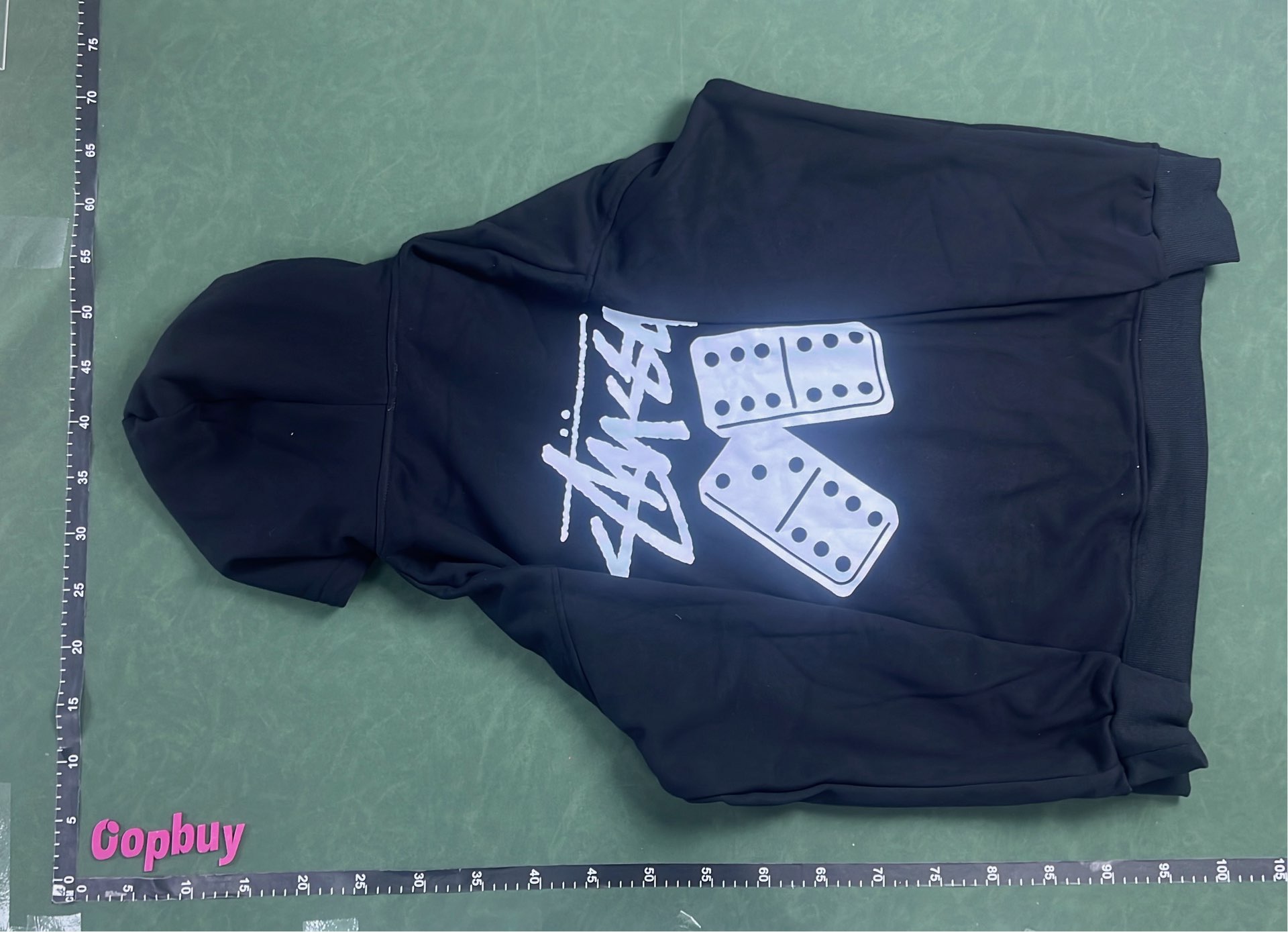 Stussy Dominoes Zip Hoodie Black