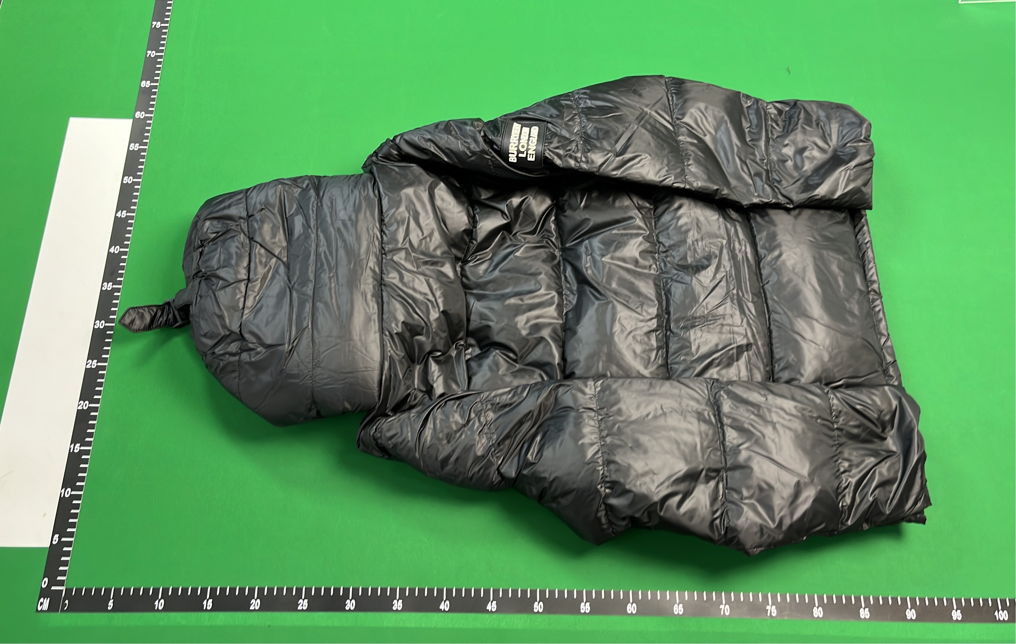 Burberry Puffer Jacket with Check Pattern Hood