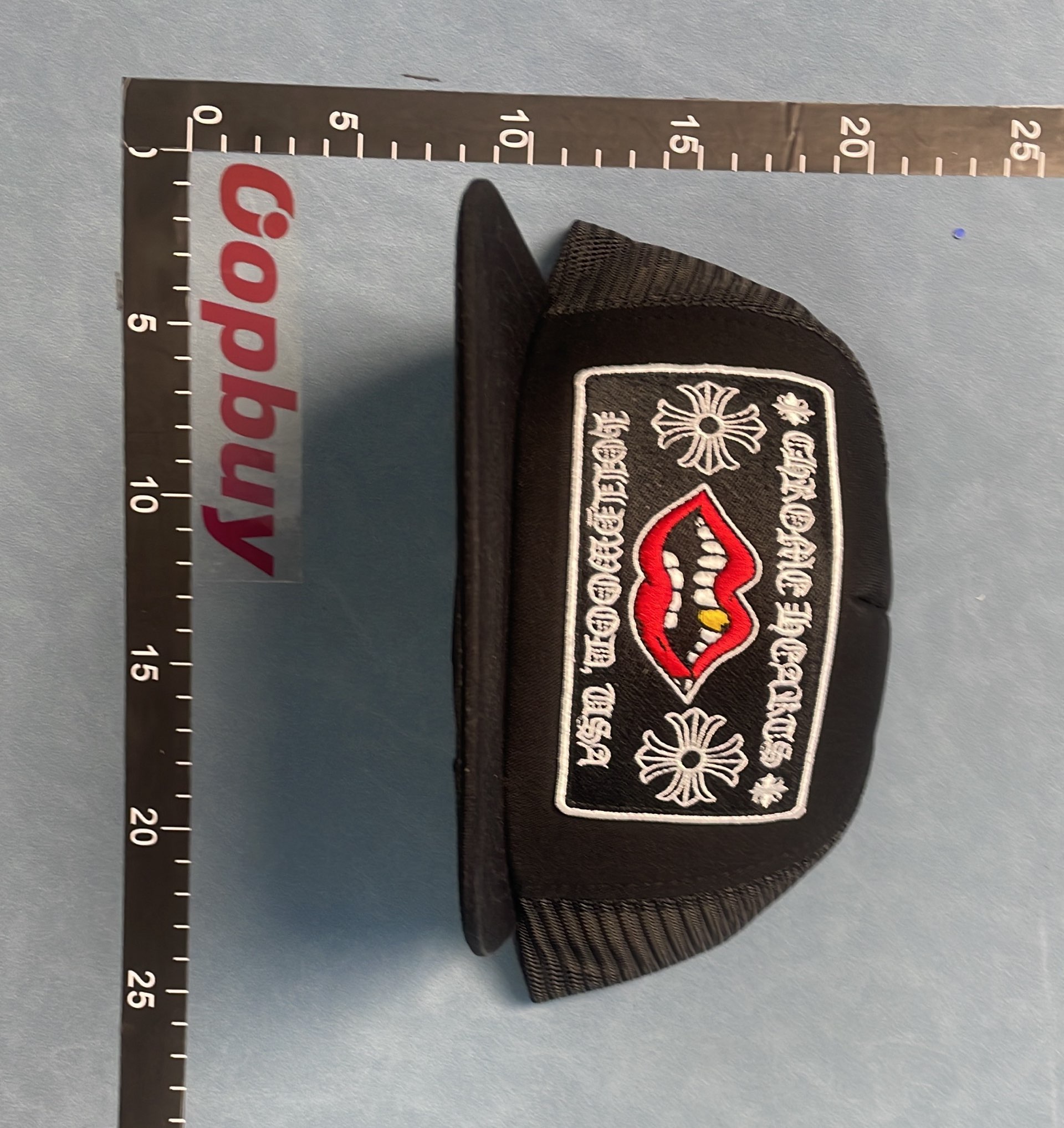 YOUWU Black and Pink Mesh Trucker Hat with Embroidered Logo