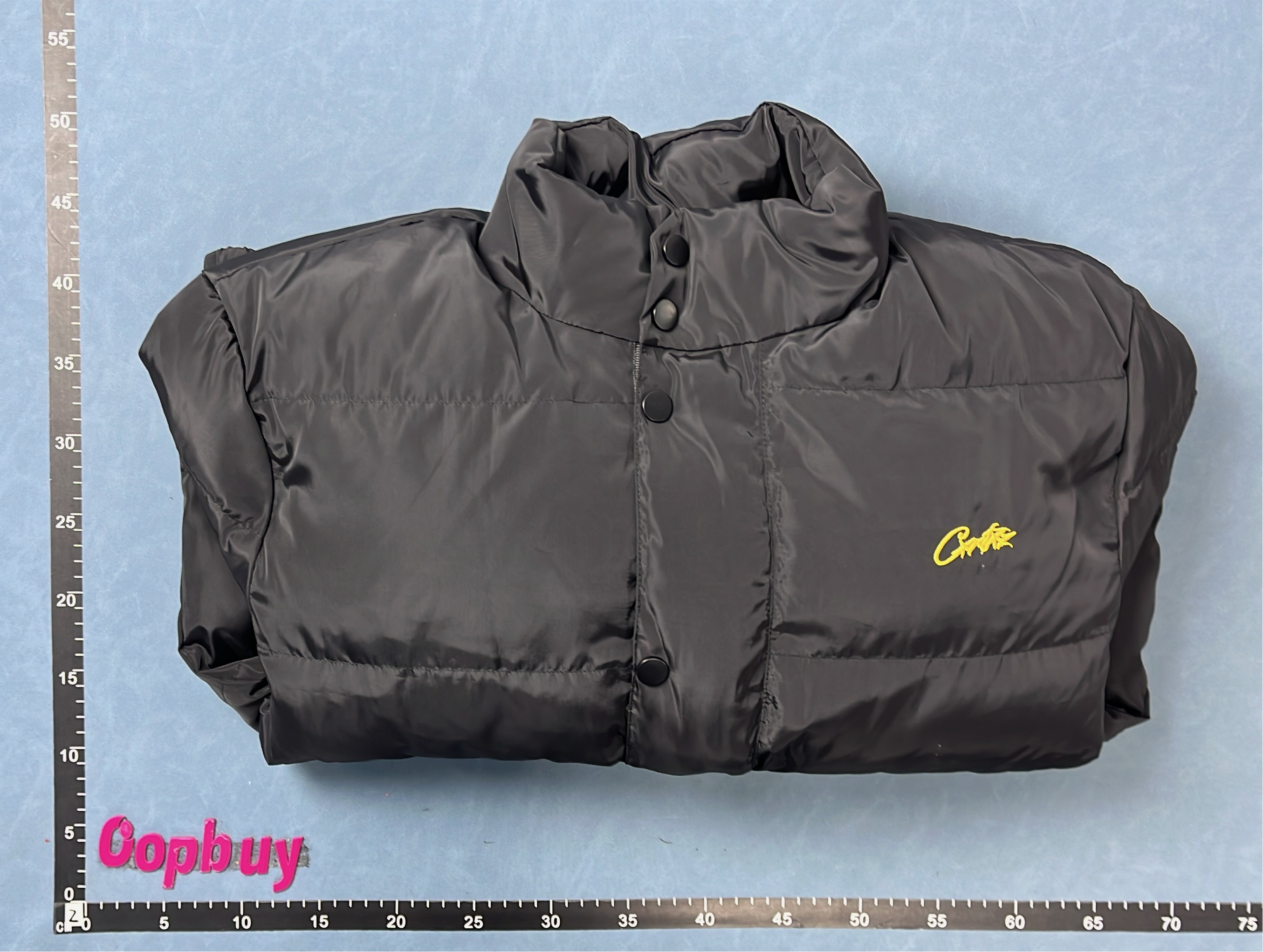 Corteiz Puffer Jacket - Green Black Grey