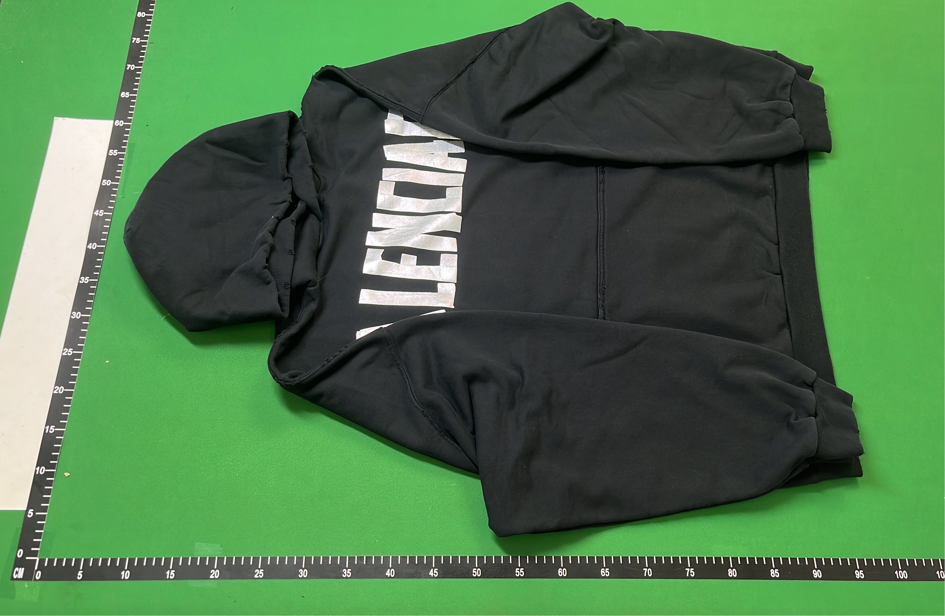 Balenciaga Black Hoodie with BB Logo Print