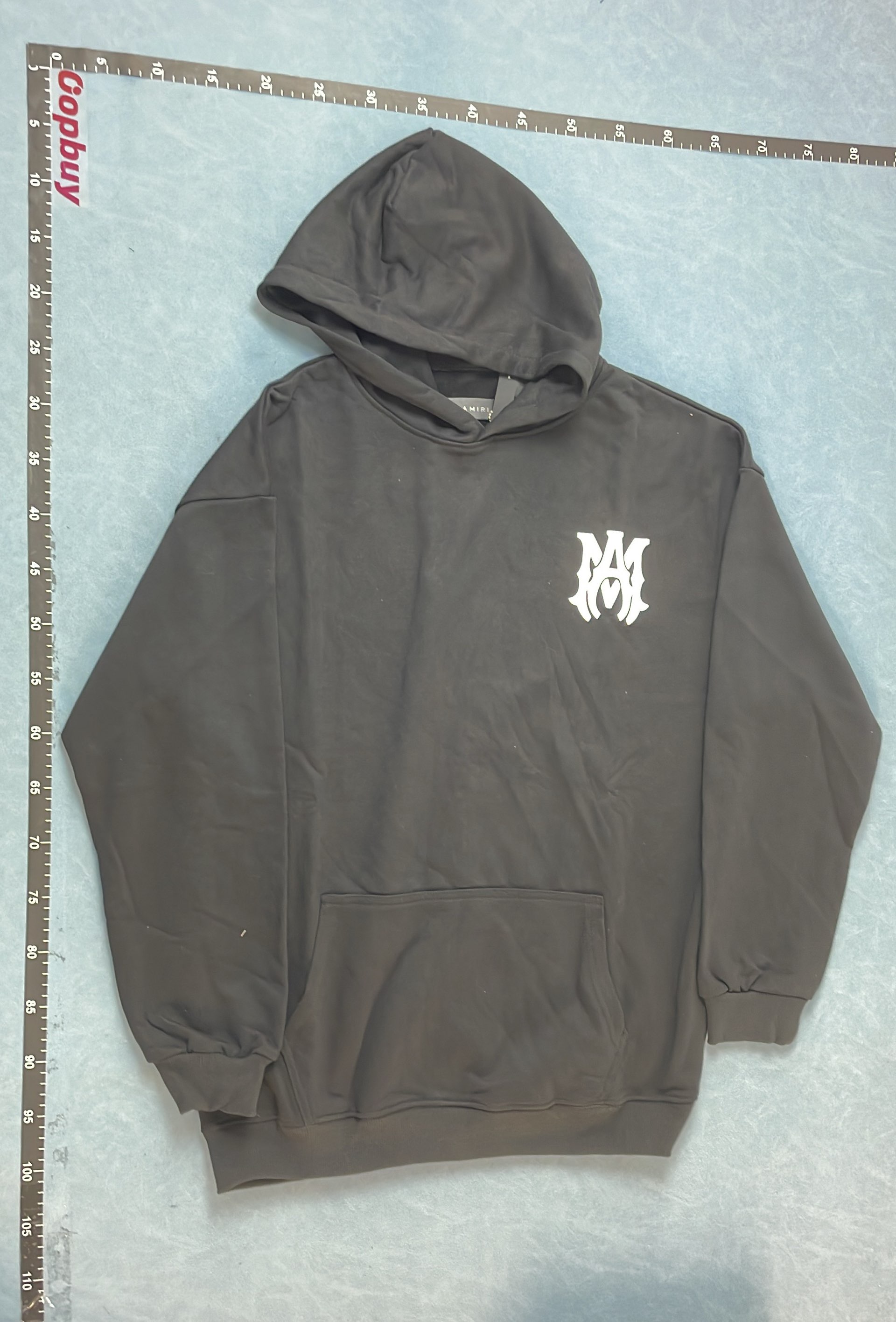 AMIRI Black Hoodie with Bold Logo Print