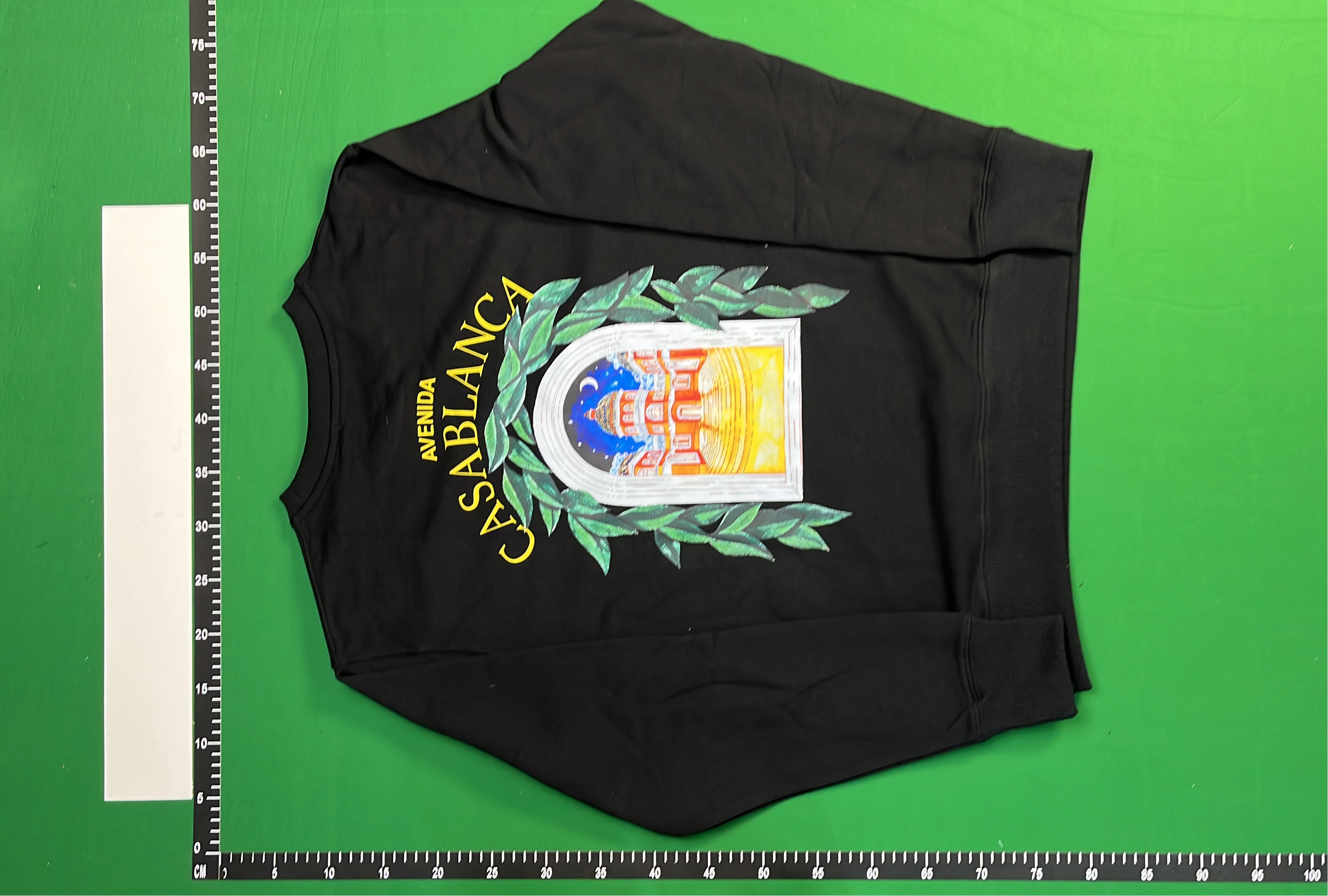 Avenida Casablanca Black Long Sleeve Sweatshirt with Arch Design