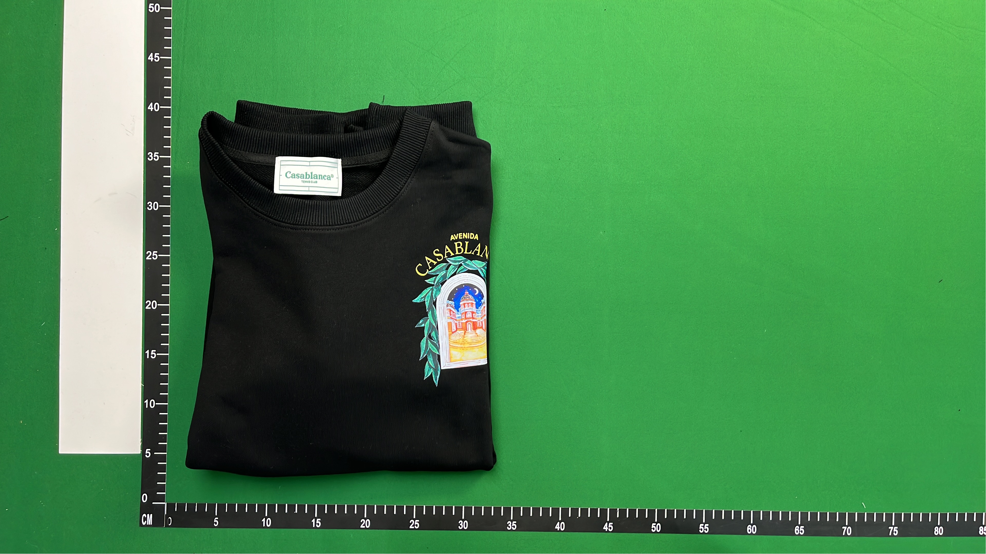 Avenida Casablanca Black Long Sleeve Sweatshirt with Arch Design