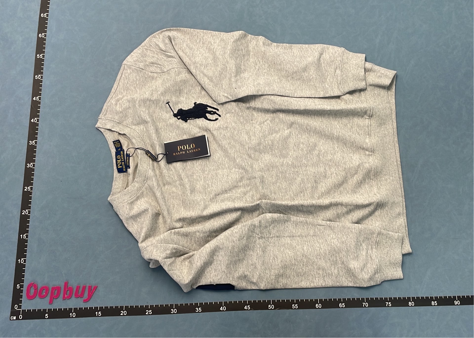 Polo Ralph Lauren White Crewneck Sweatshirt with Small Pony Logo