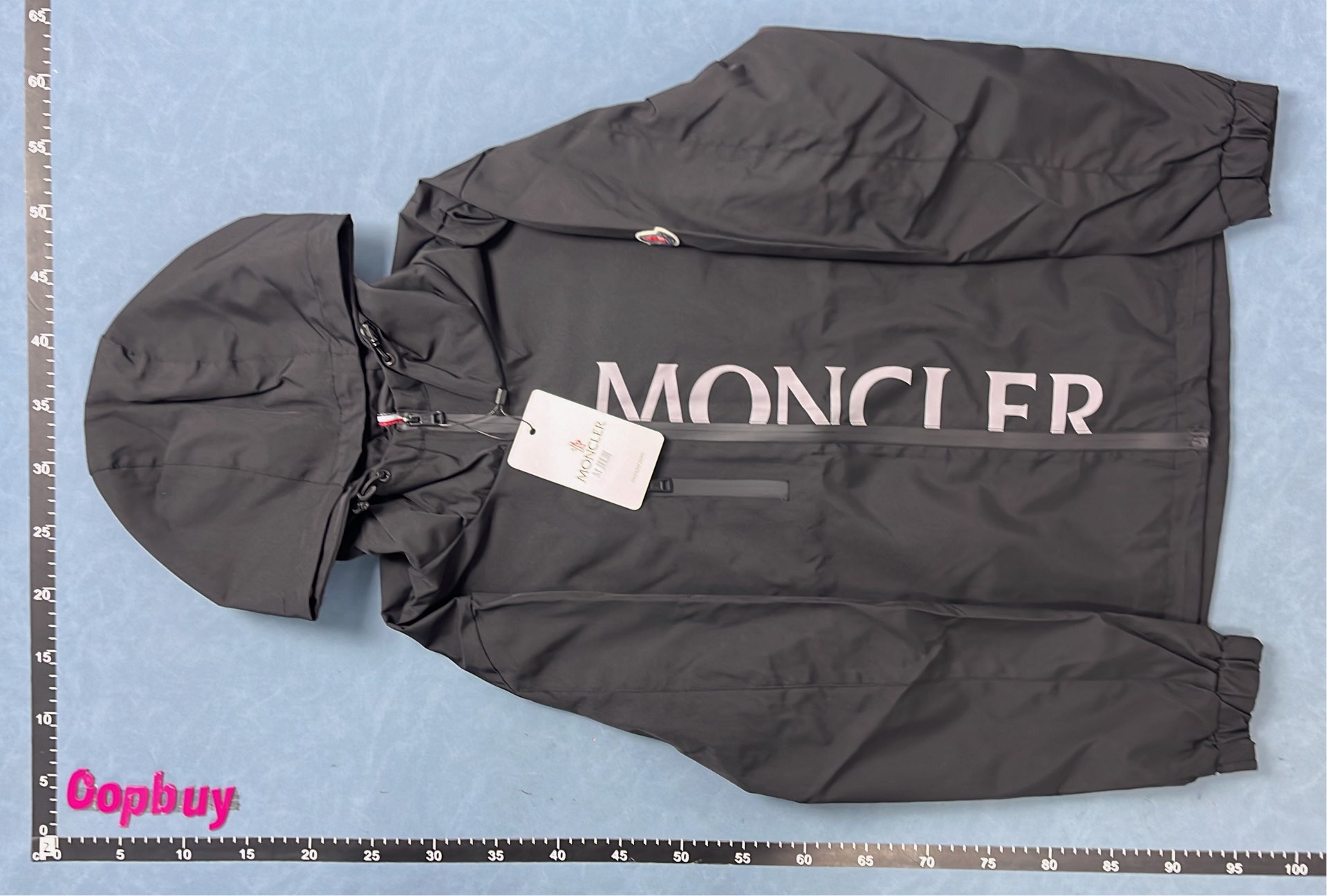 MONCLER Hooded Windbreaker Jacket - Beige, Black, Gray