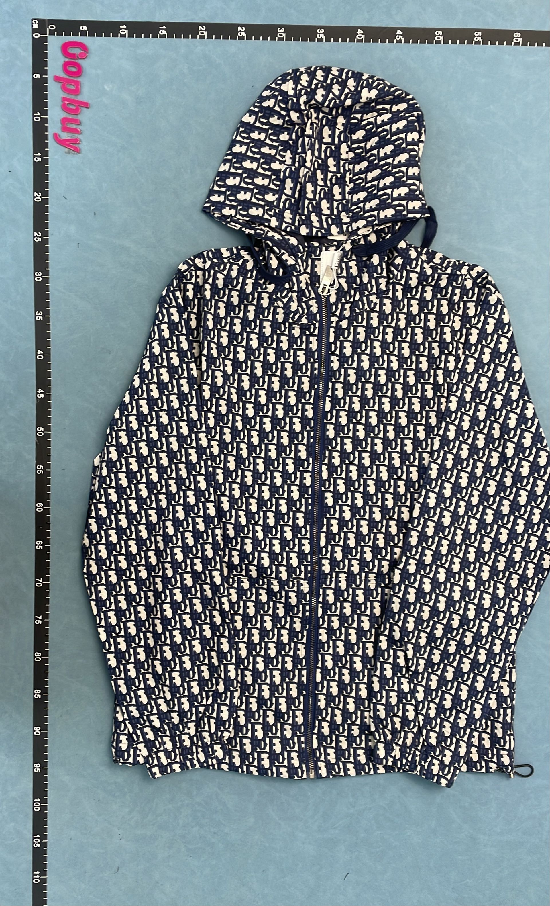 Dior White Bomber Jacket with Logo Stripe Design