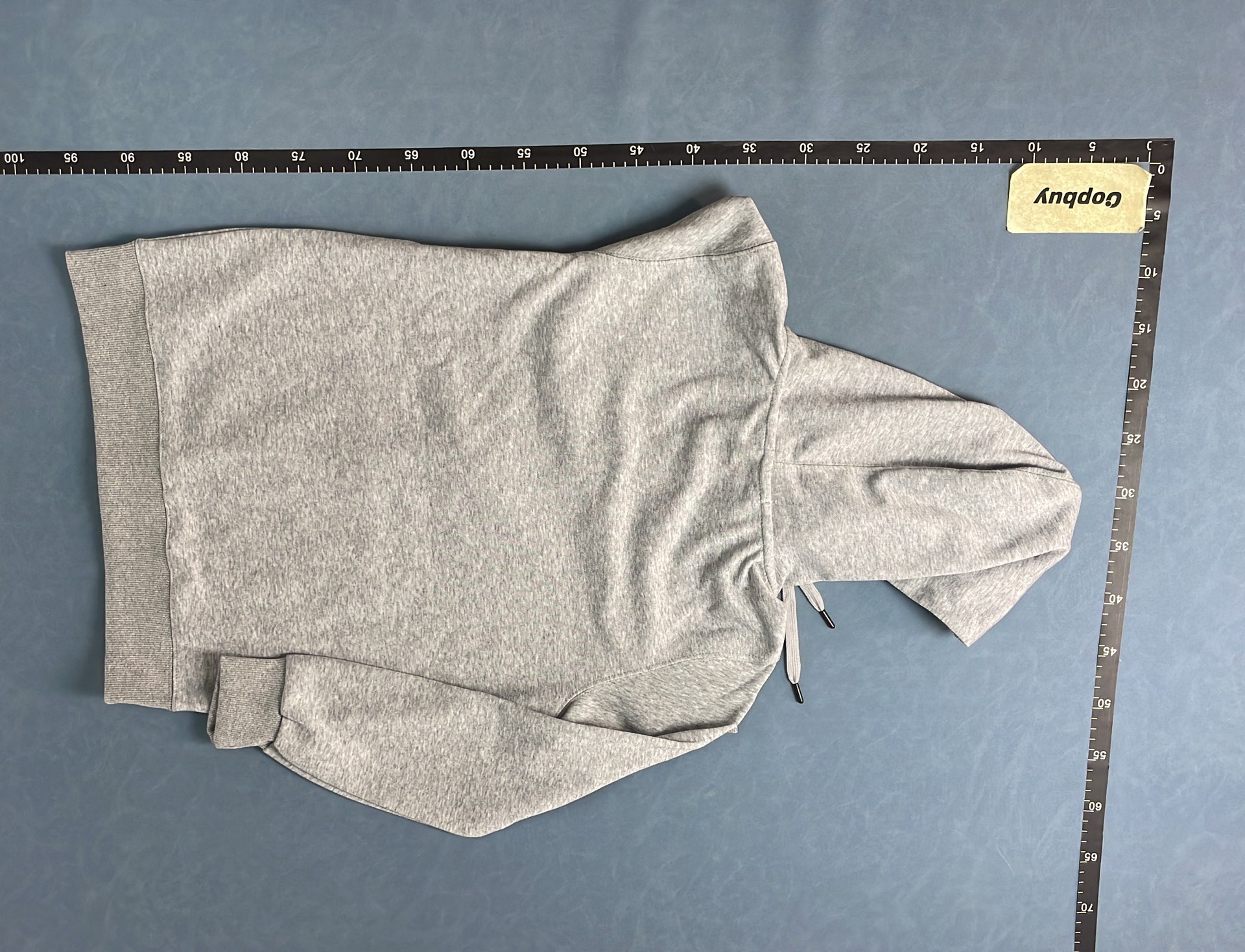 Men's Gray Zip-Up Hoodie with Pony Logo