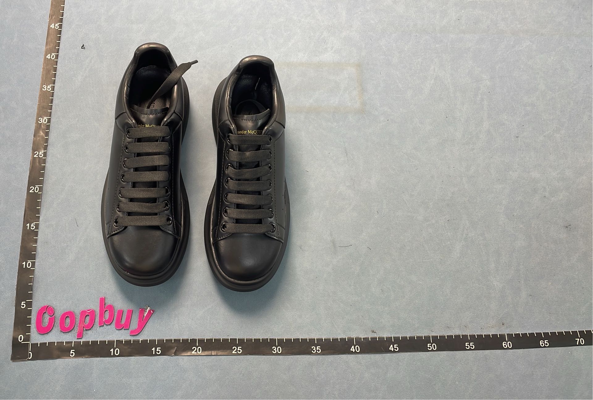 Alexander McQueen White Leather Sneakers with Thick Sole