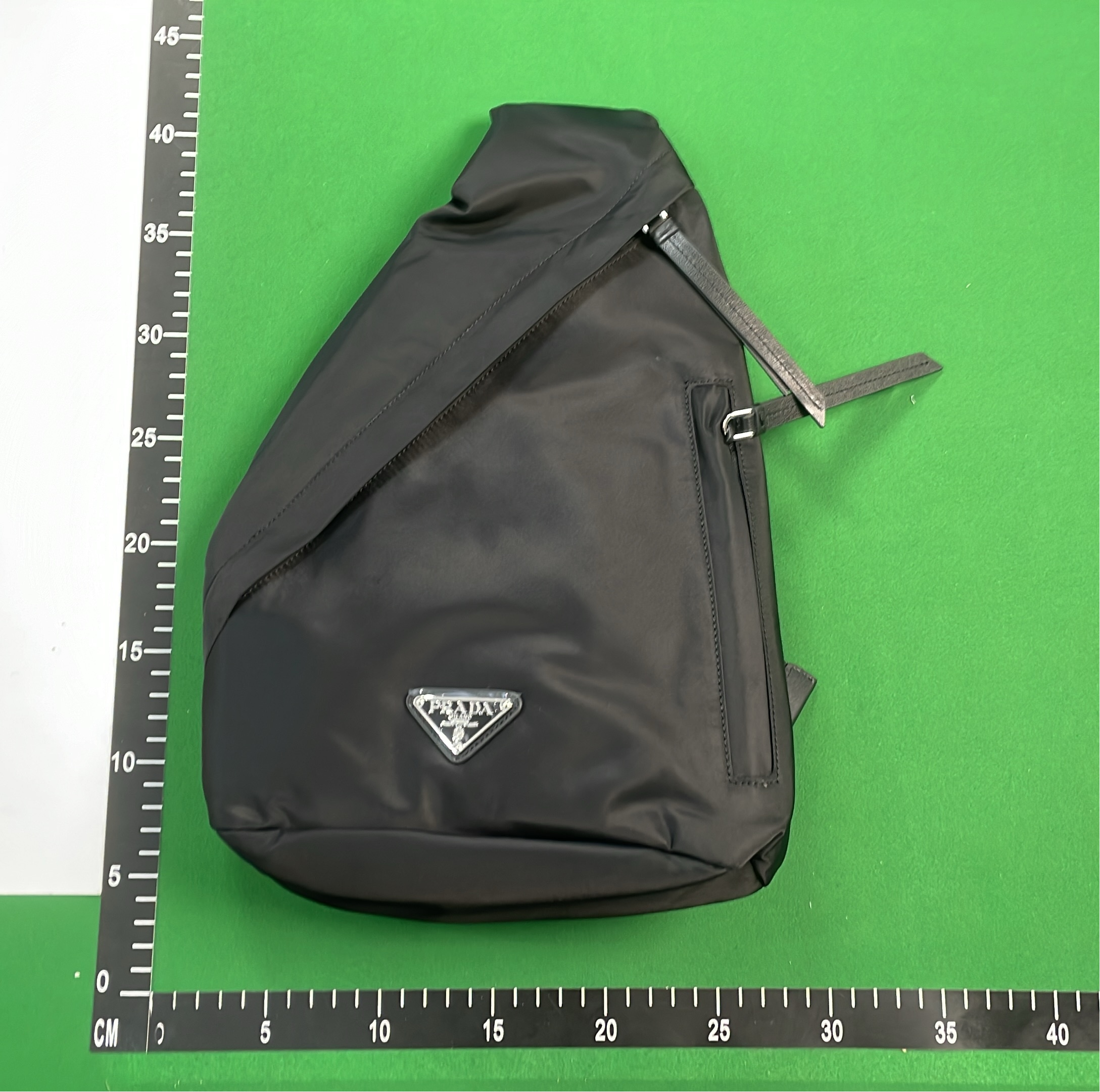 Prada Re-Nylon Recycled Nylon and Leather Sling Bag