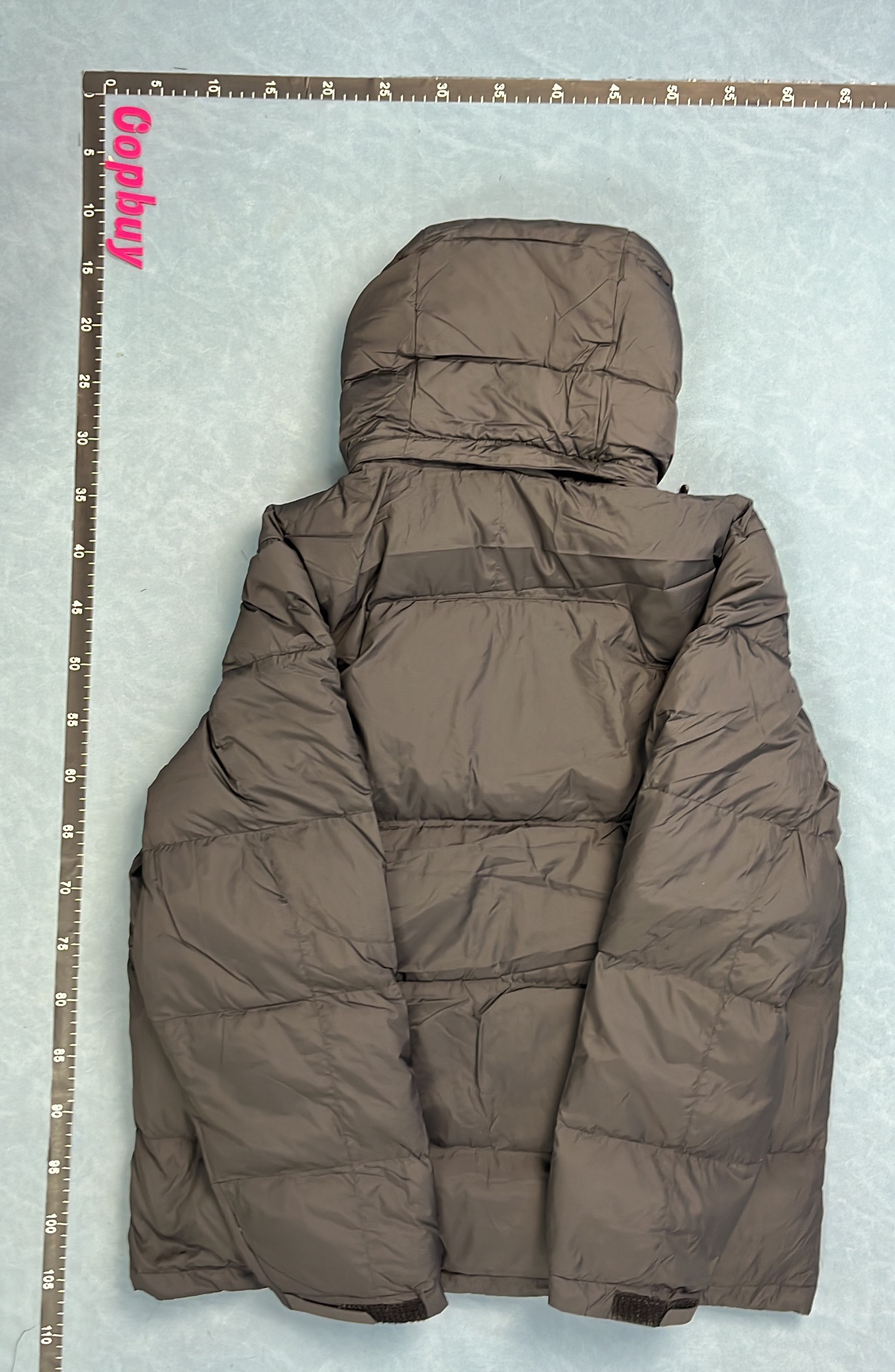 Men's Lightweight Down Hooded Jacket - Black and Navy