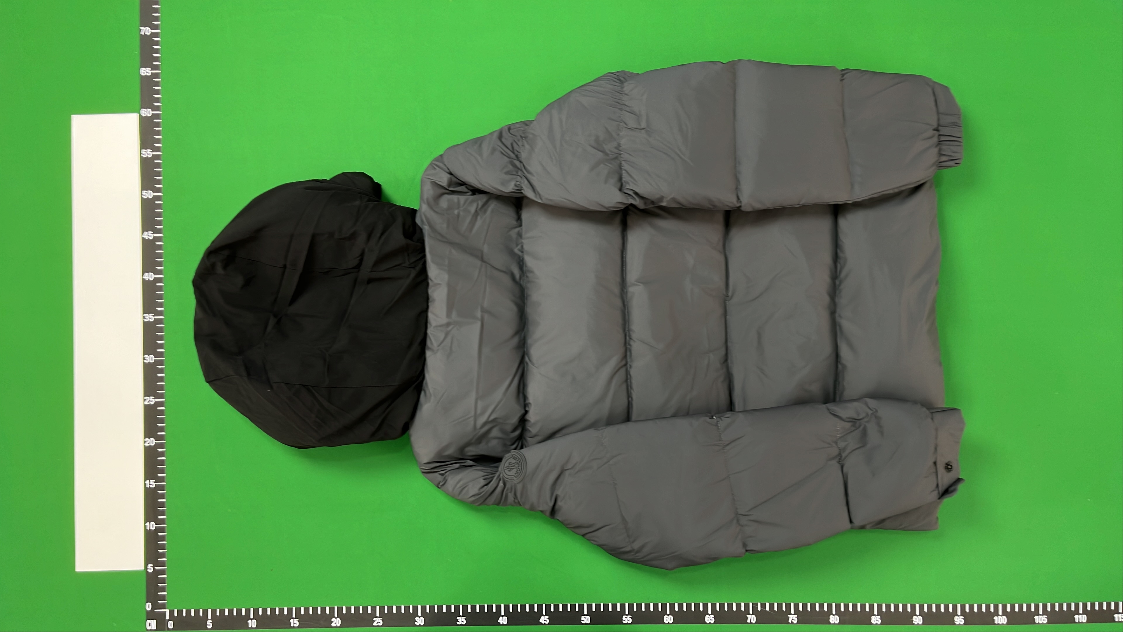 Moncler Puffer Jacket with Hood and Logo Stripe