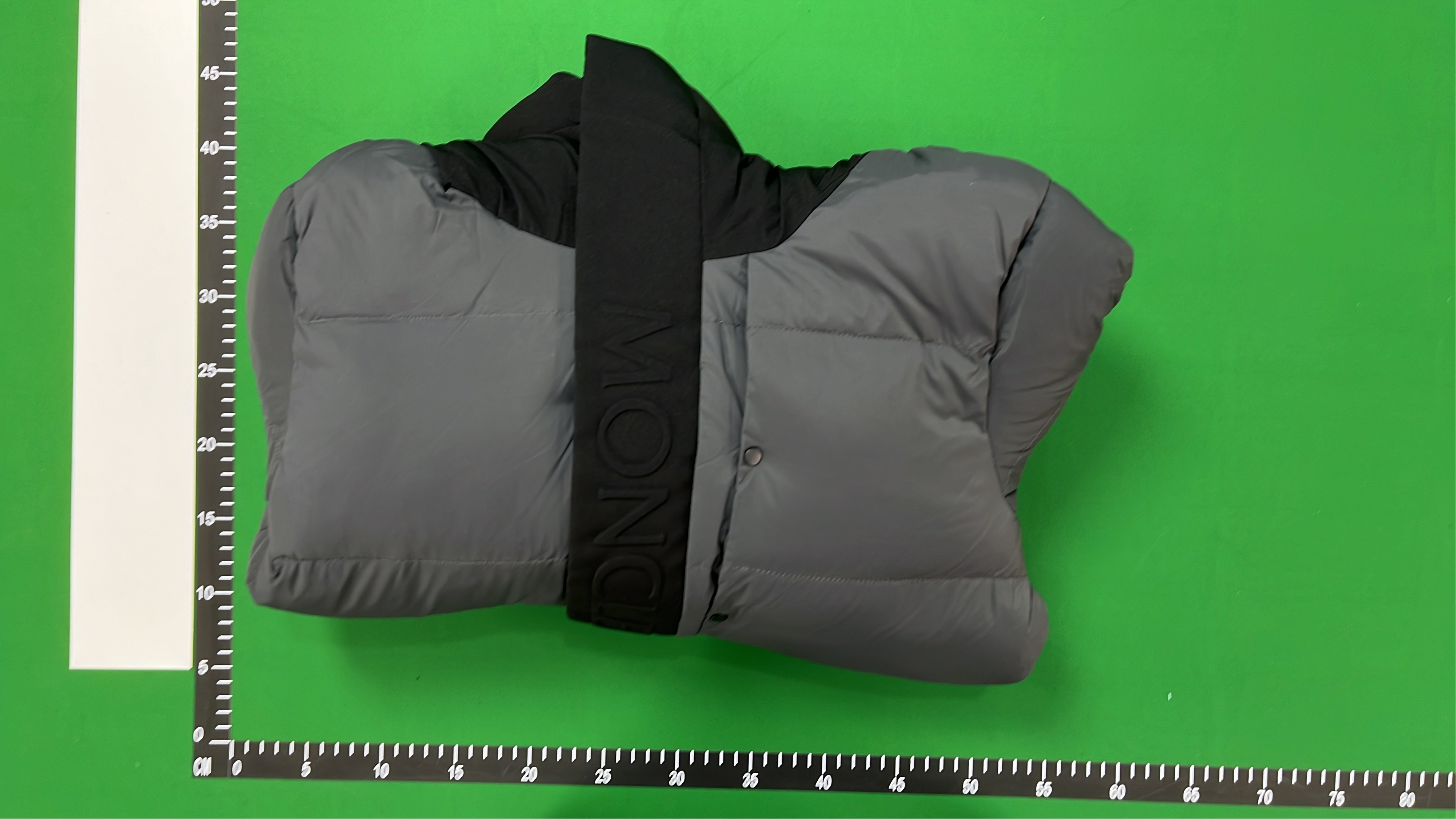 Moncler Puffer Jacket with Hood and Logo Stripe
